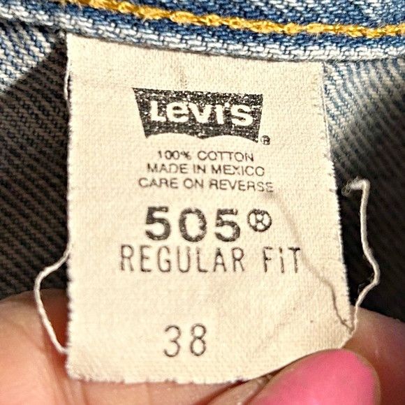 Levi's Vintage Clothing Vintage Y2K Levis 505 Men's Relaxed Fit Jorts Jean Shorts Size US 38 / EU 54 - 5 Thumbnail