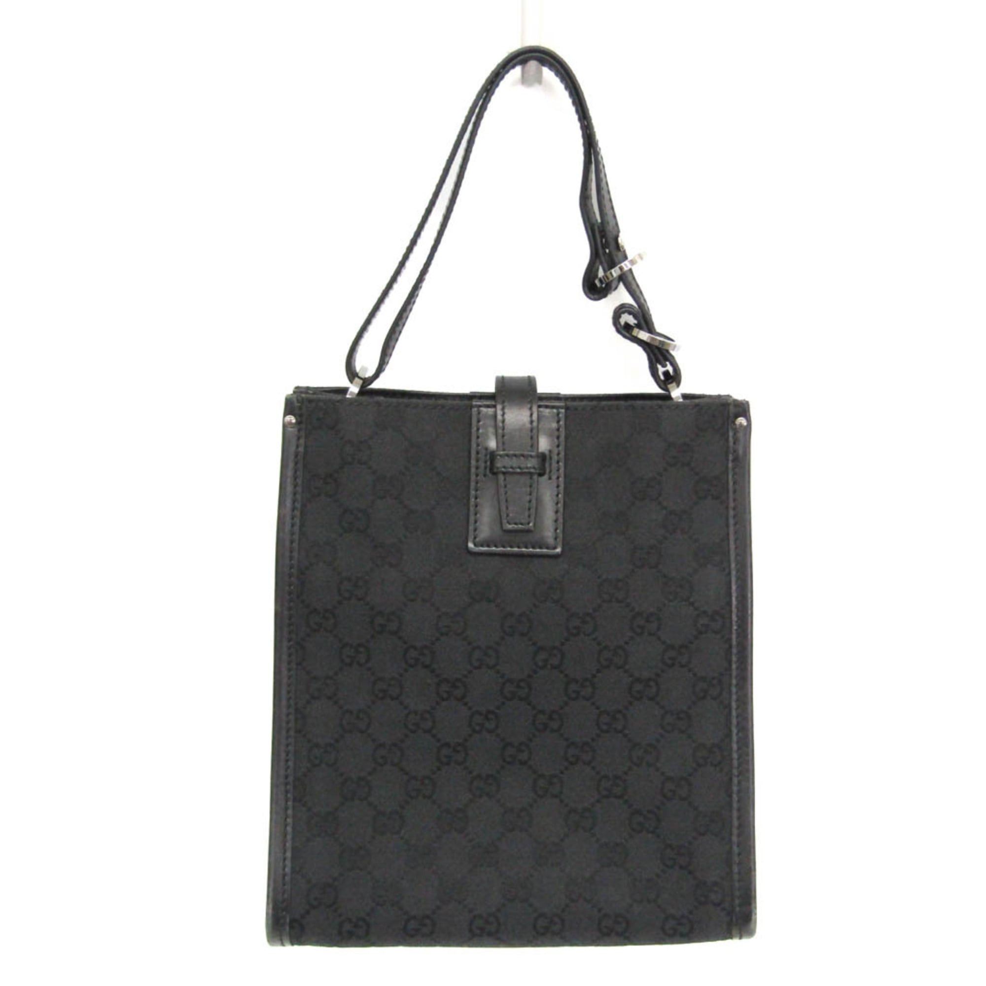 Gucci Gucci GG Canvas 110292 Women's GG Canvas Shoulder Bag Black Size ONE SIZE - 1 Thumbnail