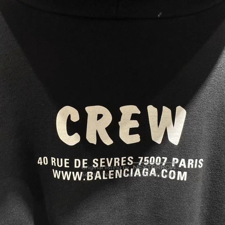 Balenciaga Balenciaga Crew Black Hoodie M. Size US M / EU 48-50 / 2 - 7 Thumbnail