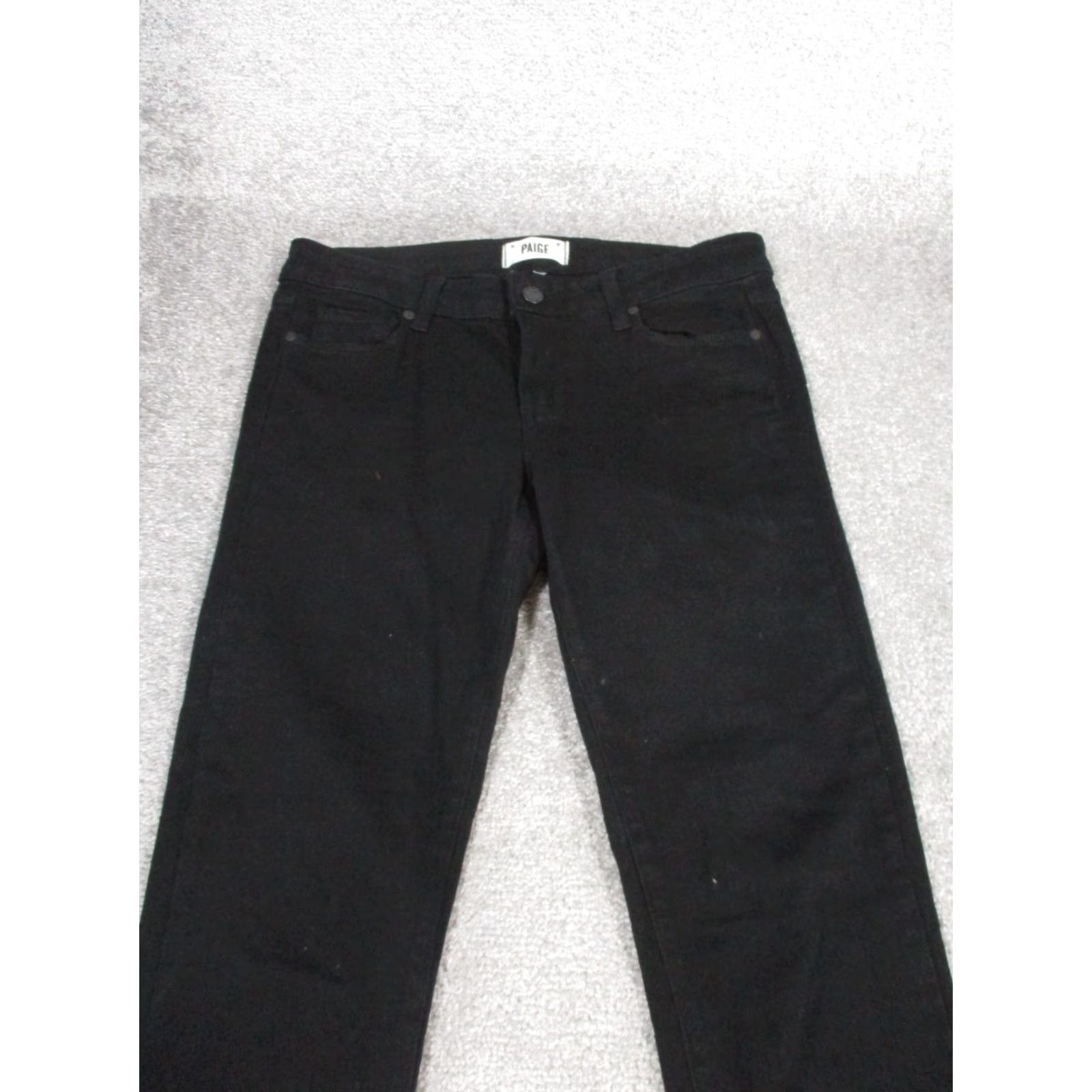 Paige PAIGE Women's Skinny Jeans 29 Skyline Ankle Peg Black Denim Charcoal Wash Size 29" - 2 Thumbnail