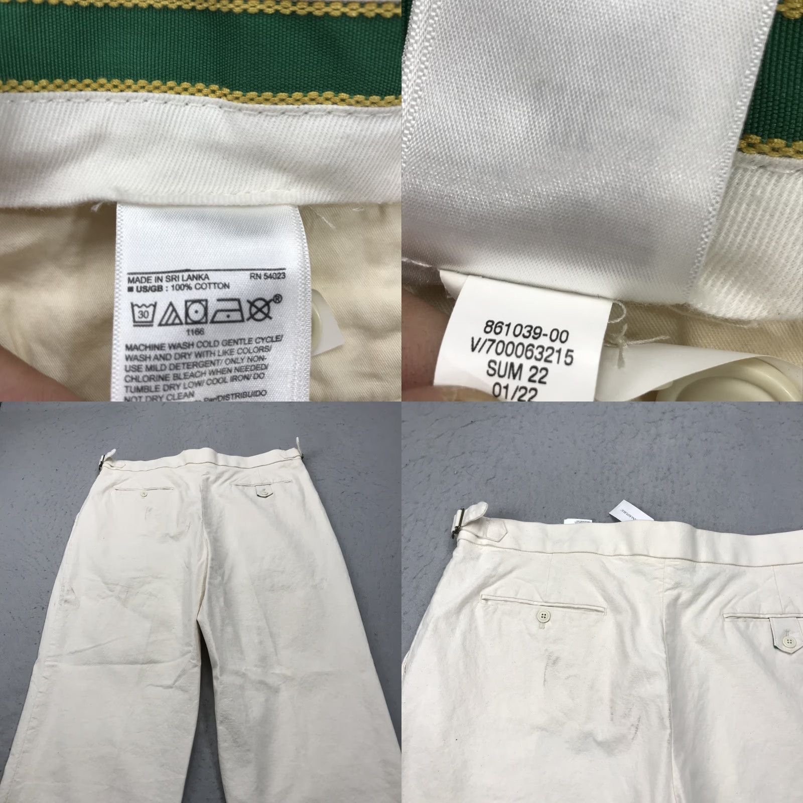 Banana Republic Banana Republic Pants Mens 40x31 Beige 100% Cotton Athletics Wide Casual NWT Size US 40 / EU 56 - 8 Thumbnail