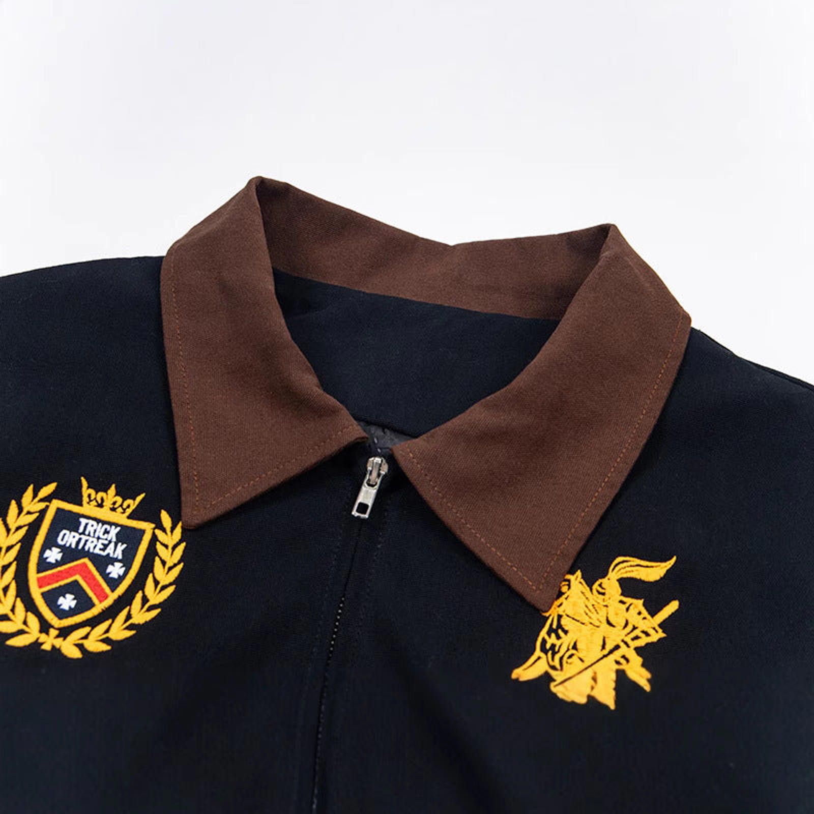 Other Gold-Embroidered Crest Varsity Bomber |Equestrian Jacket Size US M / EU 48-50 / 2 - 4 Thumbnail