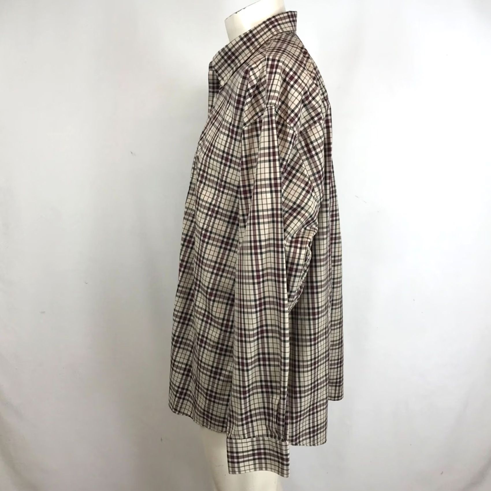 Pendleton Pendleton Men's XXL Tan Check Long Sleeve Button Collared Metro Shirt Size US XXL / EU 58 / 5 - 6 Thumbnail