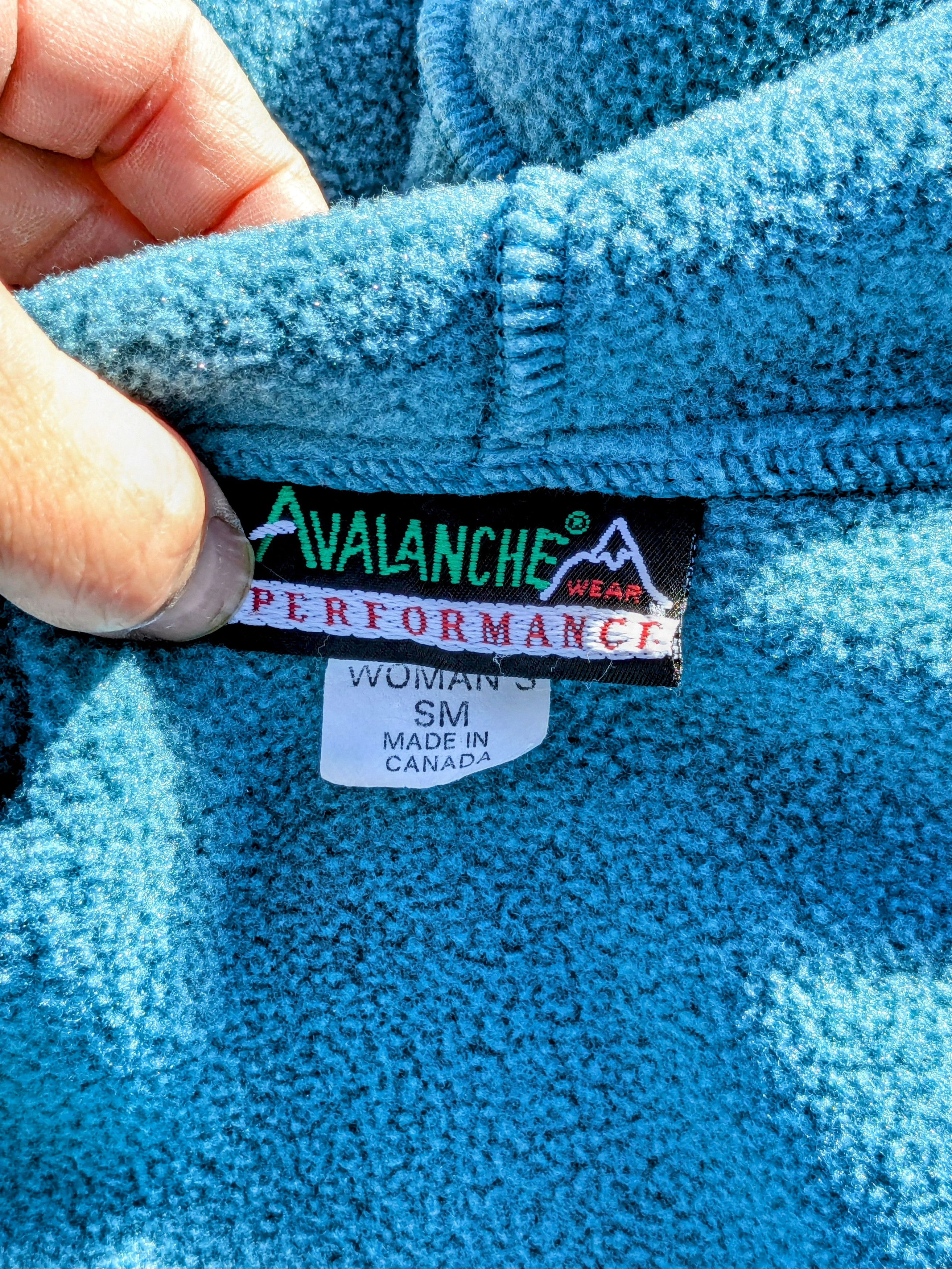 Vintage AVALANCHE Wear Performance Outdoor Full-Zip Fleece Hoodie Size S / US 4 / IT 40 - 5 Thumbnail