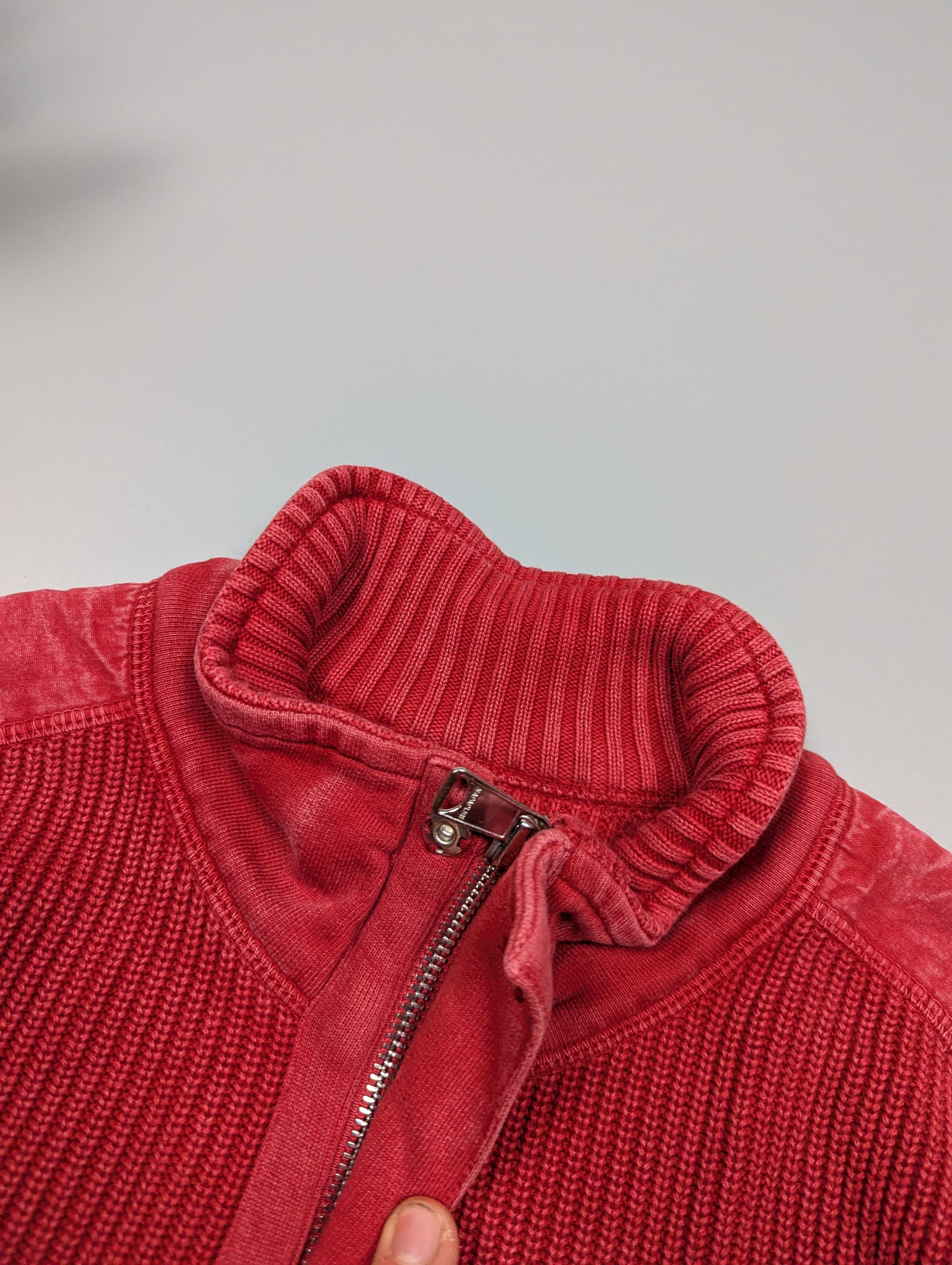 Napapijri NAPAPIJRI Men’s Distressed 1/4 Zip Knitted Sweater Size US M / EU 48-50 / 2 - 4 Thumbnail