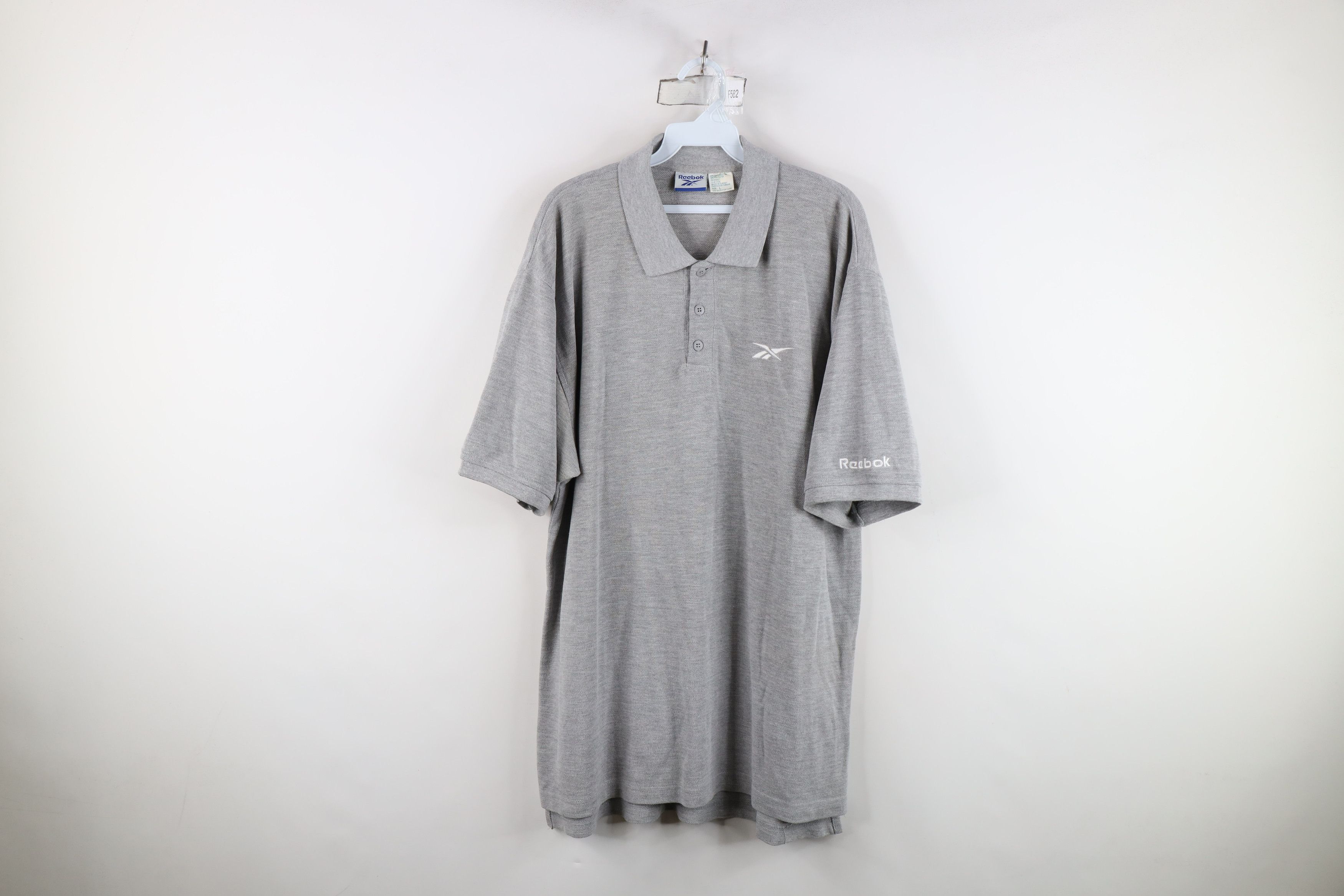Reebok Vintage 90s Reebok Spell Baggy Fit Collared Golf Polo Shirt Size US L / EU 52-54 / 3 - 1 Thumbnail