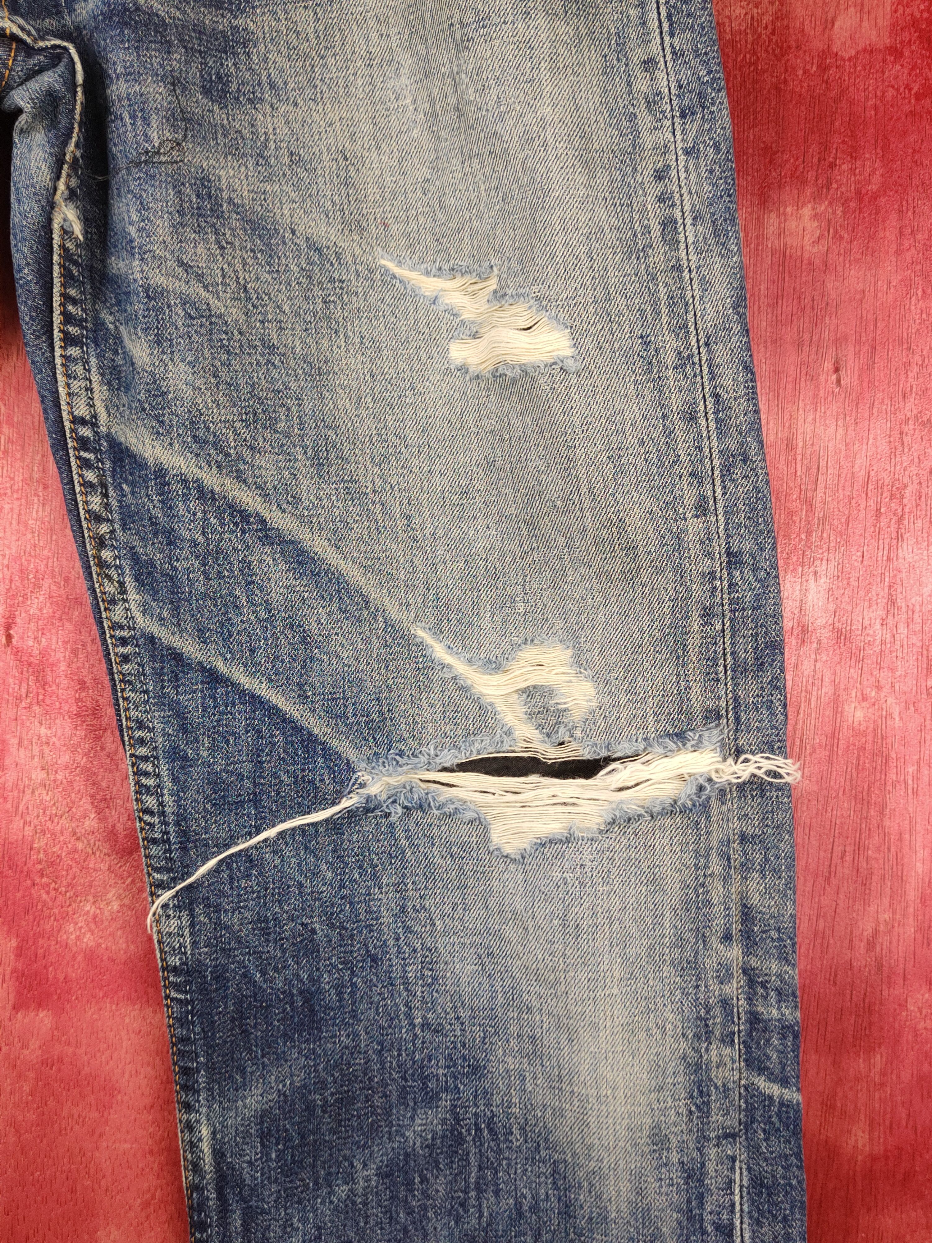 Levi's 501 Levi's vtg ripped Distressed Denim jeans Pants #S1371 Size US 32 / EU 48 - 7 Thumbnail