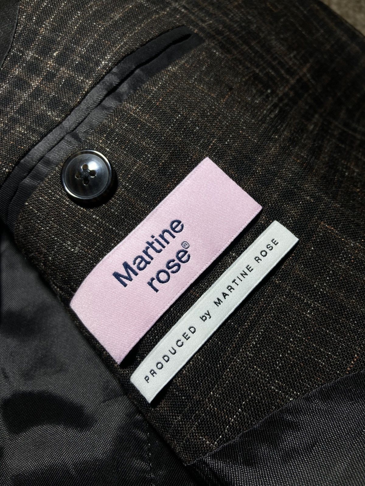 Martine Rose SS20 Martine Rose Prince of Wales Tailored Suit Jacket 2020 Size 46R - 8 Thumbnail