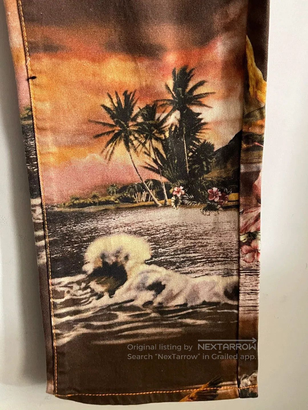 Jean Paul Gaultier Jean Paul Gaultier 12ss Beach Print Jeans. Size US 30 / EU 46 - 6 Thumbnail