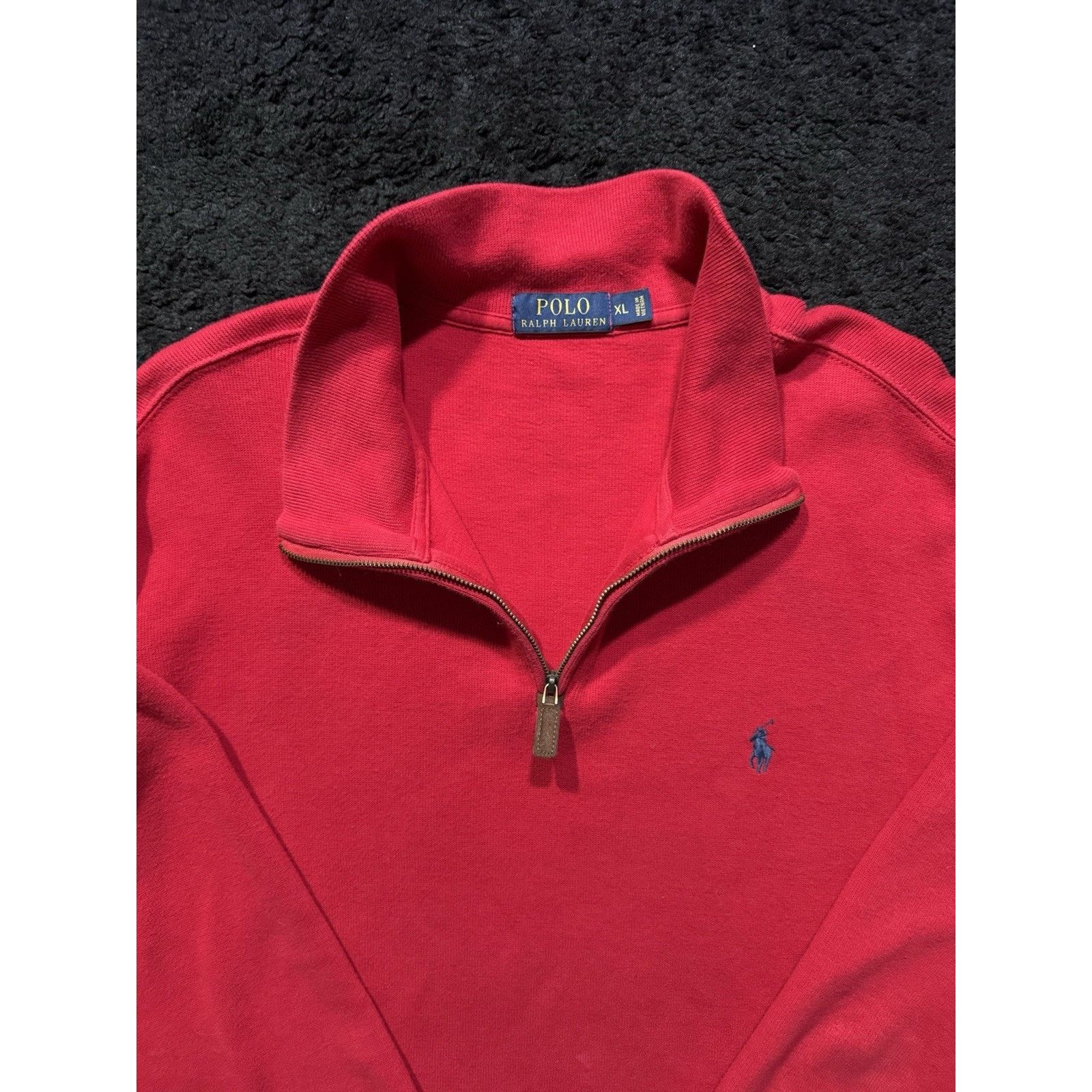 Ralph Lauren Polo Ralph Lauren Red Quarter Zip Sweater Men’s Size XL Size US XL / EU 56 / 4 - 3 Thumbnail