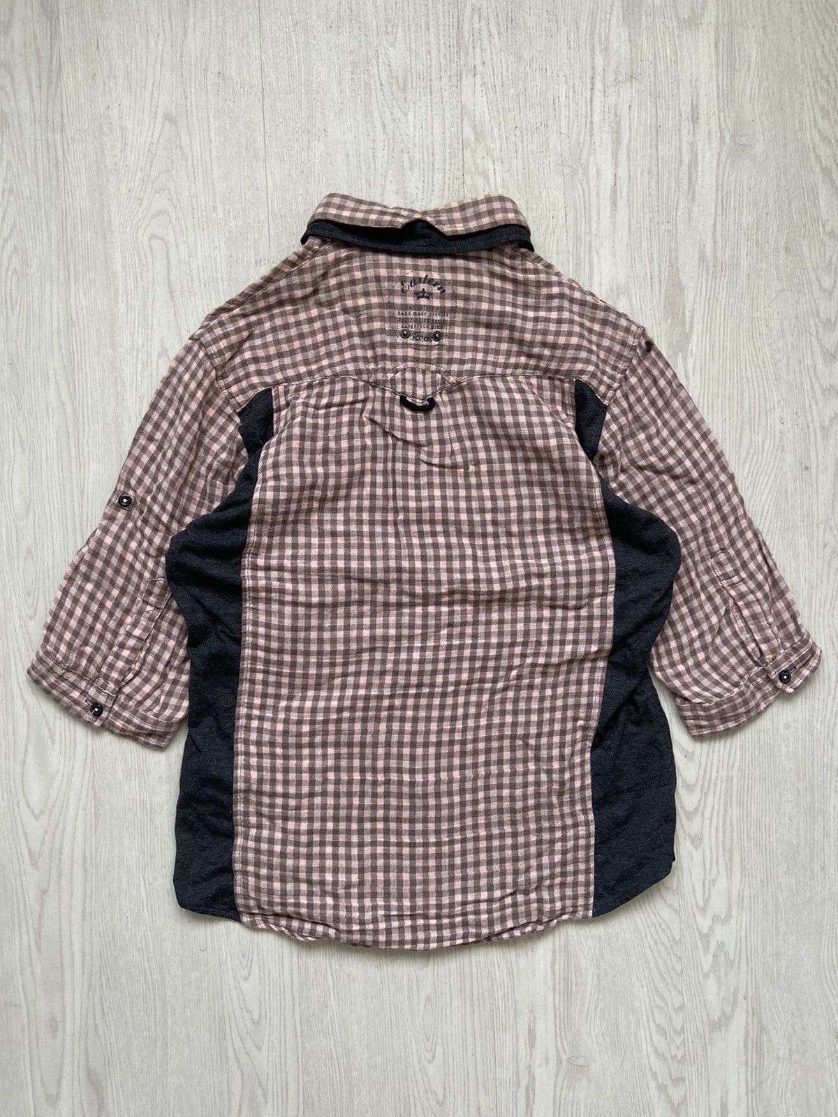 Japanese Brand Vintage 2000’s PPFM Visual Kei Hybrid Cotton Blend Shirt Size US M / EU 48-50 / 2 - 5 Thumbnail