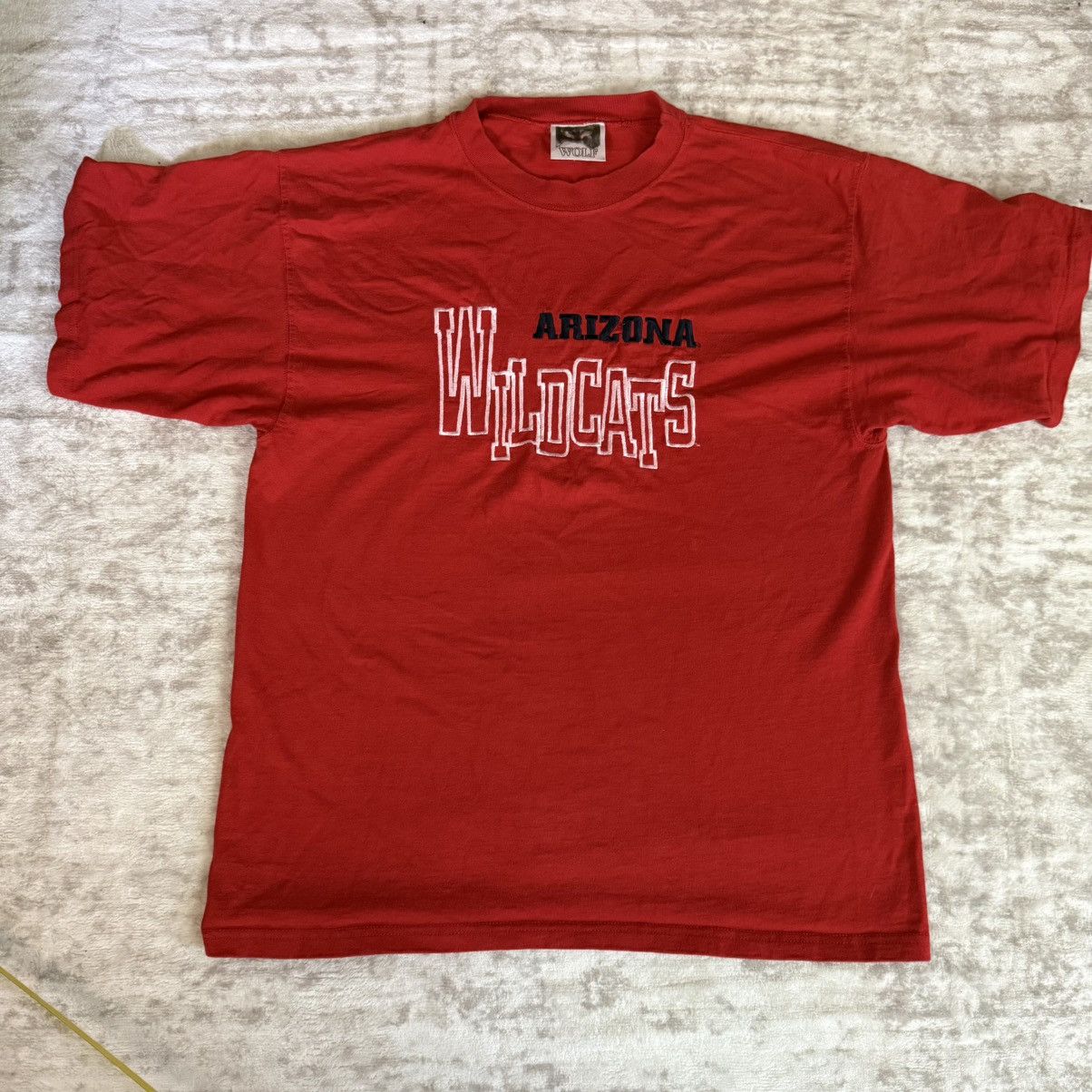 Vintage Arizona Wildcats Red Embroidered Tee Size US L / EU 52-54 / 3 - 1 Thumbnail