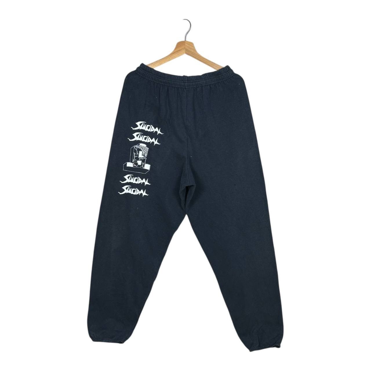 Vintage VTG Suicidal Tendencies Sweatpants Hanes Y2K Skate Punk M Size US 30 / EU 46 - 2 Thumbnail