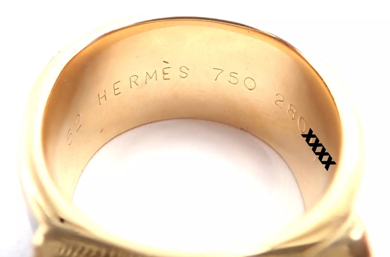 Hermes Hermes Collier de Chien 18K Enamel Band Ring Size 6 Size ONE SIZE - 6 Thumbnail