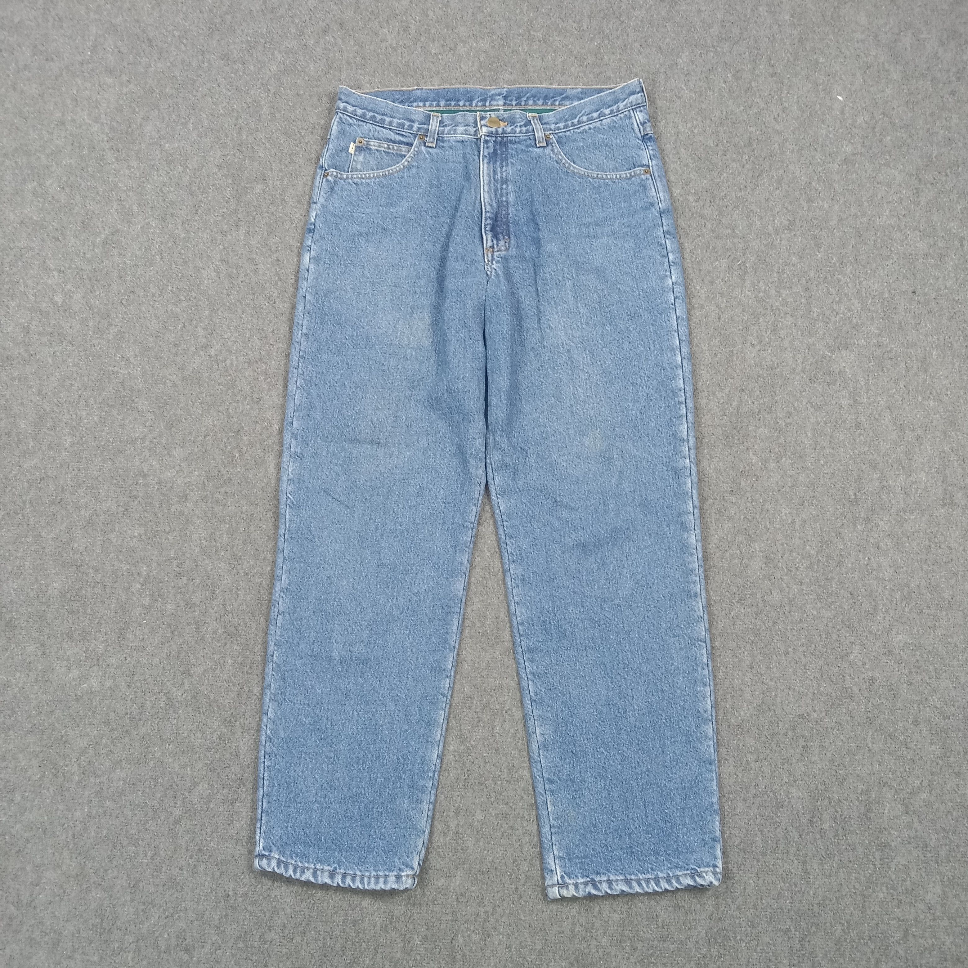 L.L. Bean L.L. Bean American Outdoor Fleece Lined Denim Jeans C280N1 Size US 33 - 1 Thumbnail