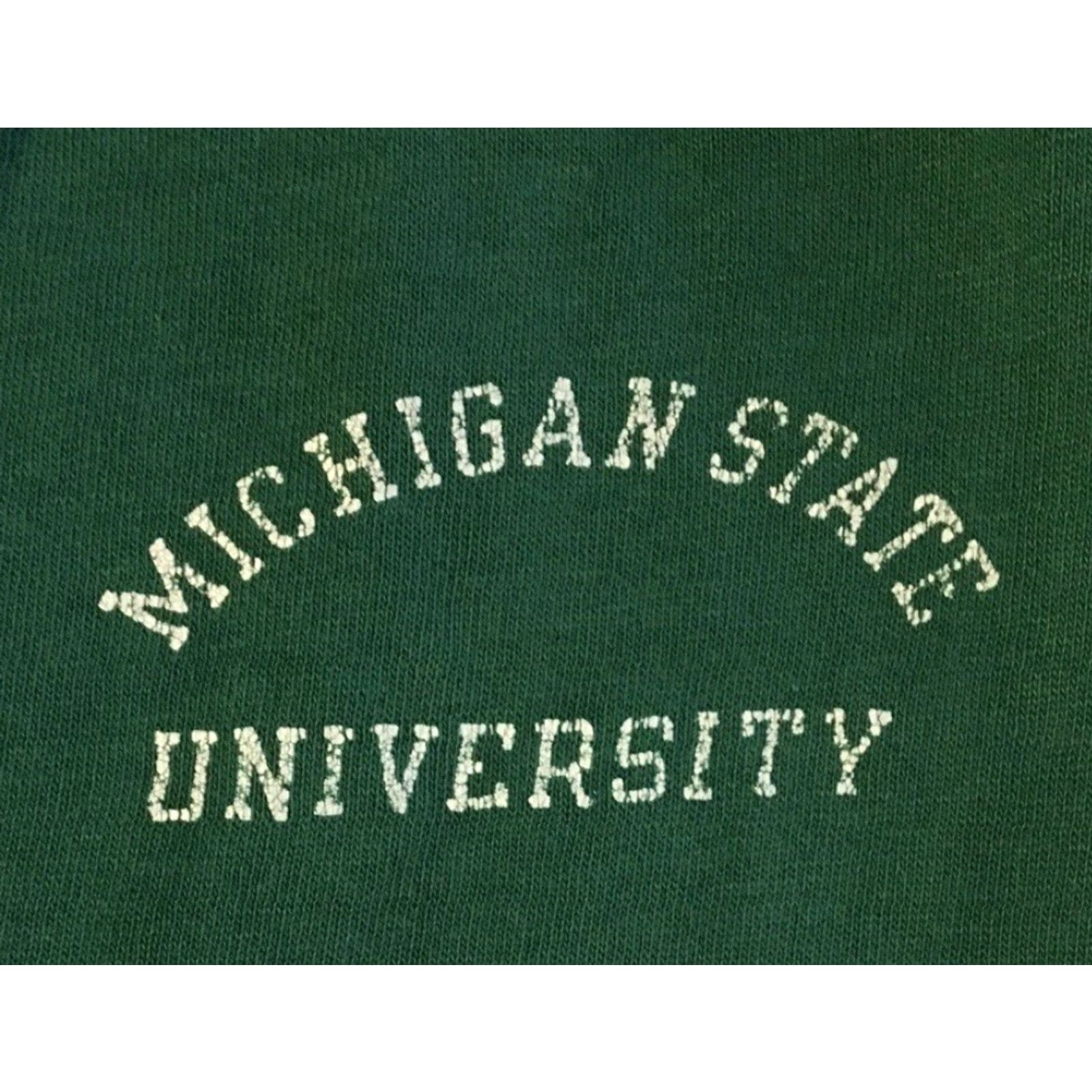 Champion VINTAGE Champion Michigan State Sweatpants Track XL Green 80s 90s Grunge Distressed Gusset Men Pants Athletics Spartans USA Size US 36 / EU 52 - 2 Thumbnail