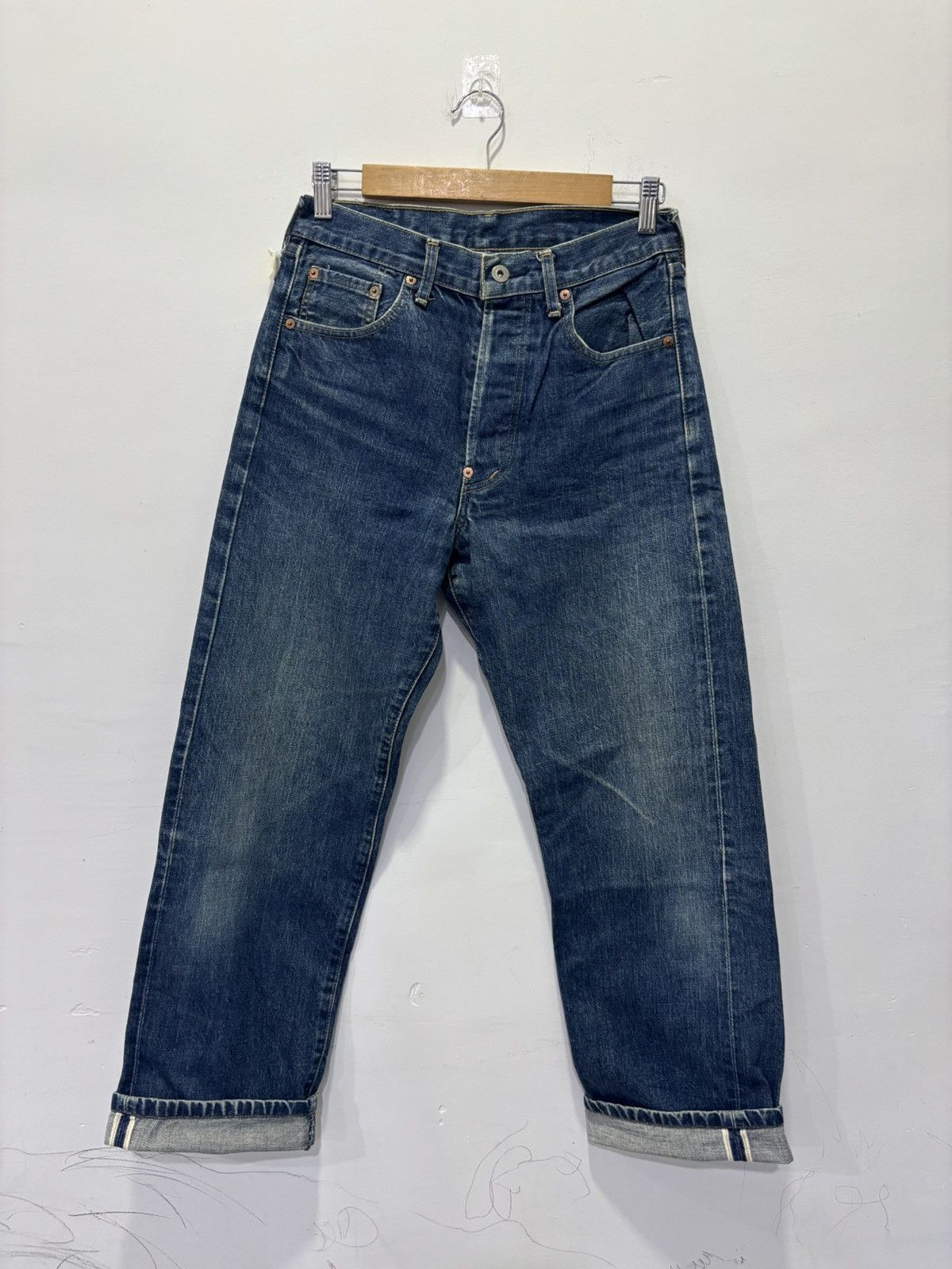 Levi's Vintage Levis 701XX Big E Selvedge Jeans Size US 30 / EU 46 - 1 Thumbnail
