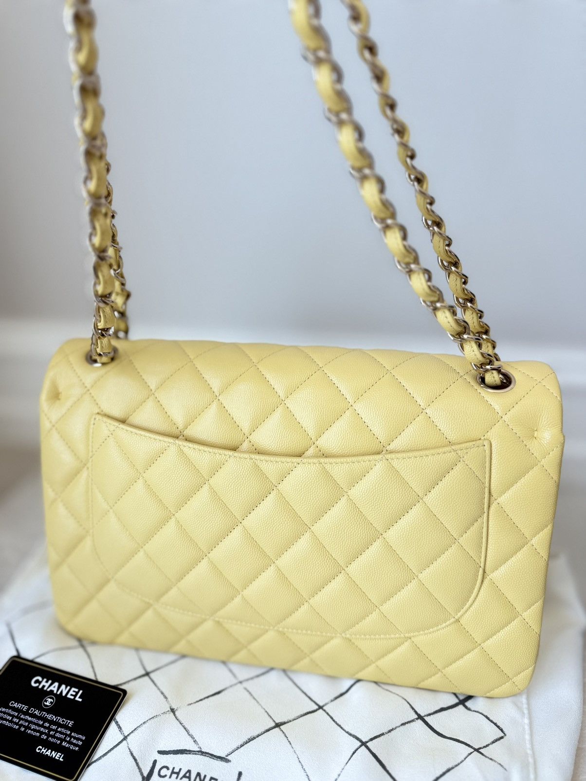 Chanel CHANEL Classic Large Flap Shoulder Bag Caviar Leather Purse Size ONE SIZE - 4 Thumbnail