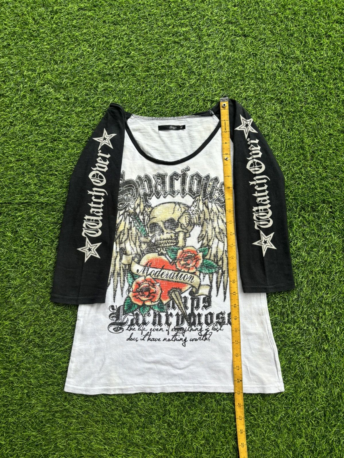 Hysteric Glamour Y2k Galyge Skull Poem Punk Style 3/4 Longsleeve Size US M / EU 48-50 / 2 - 9 Thumbnail