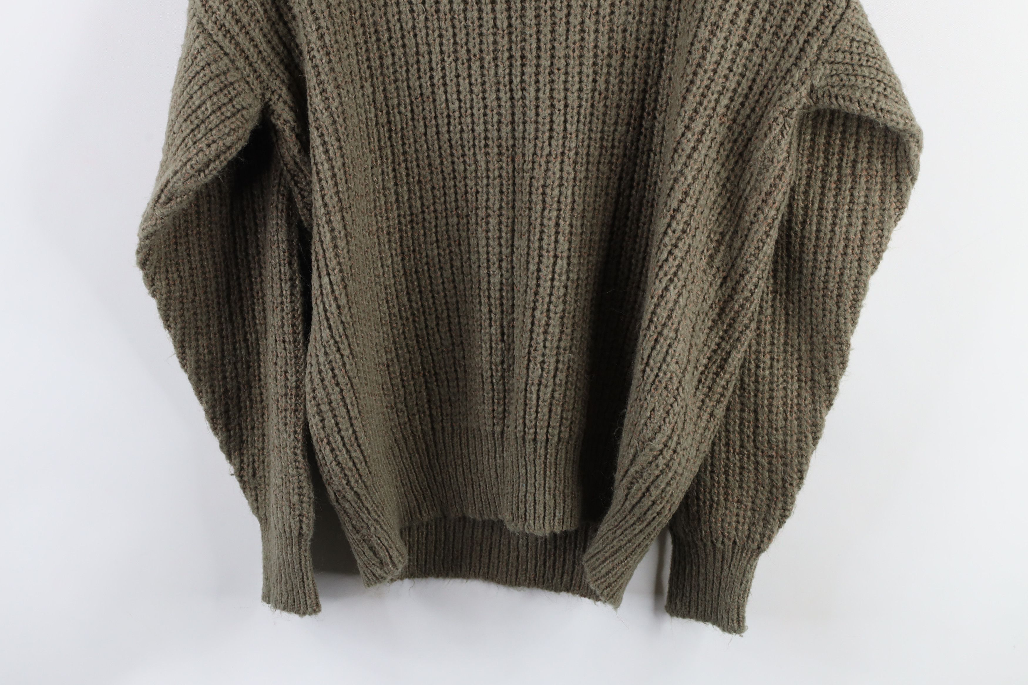 Vintage Vintage 70s Streetwear Chunky Ribbed Knit Collared Sweater Size US M / EU 48-50 / 2 - 7 Thumbnail