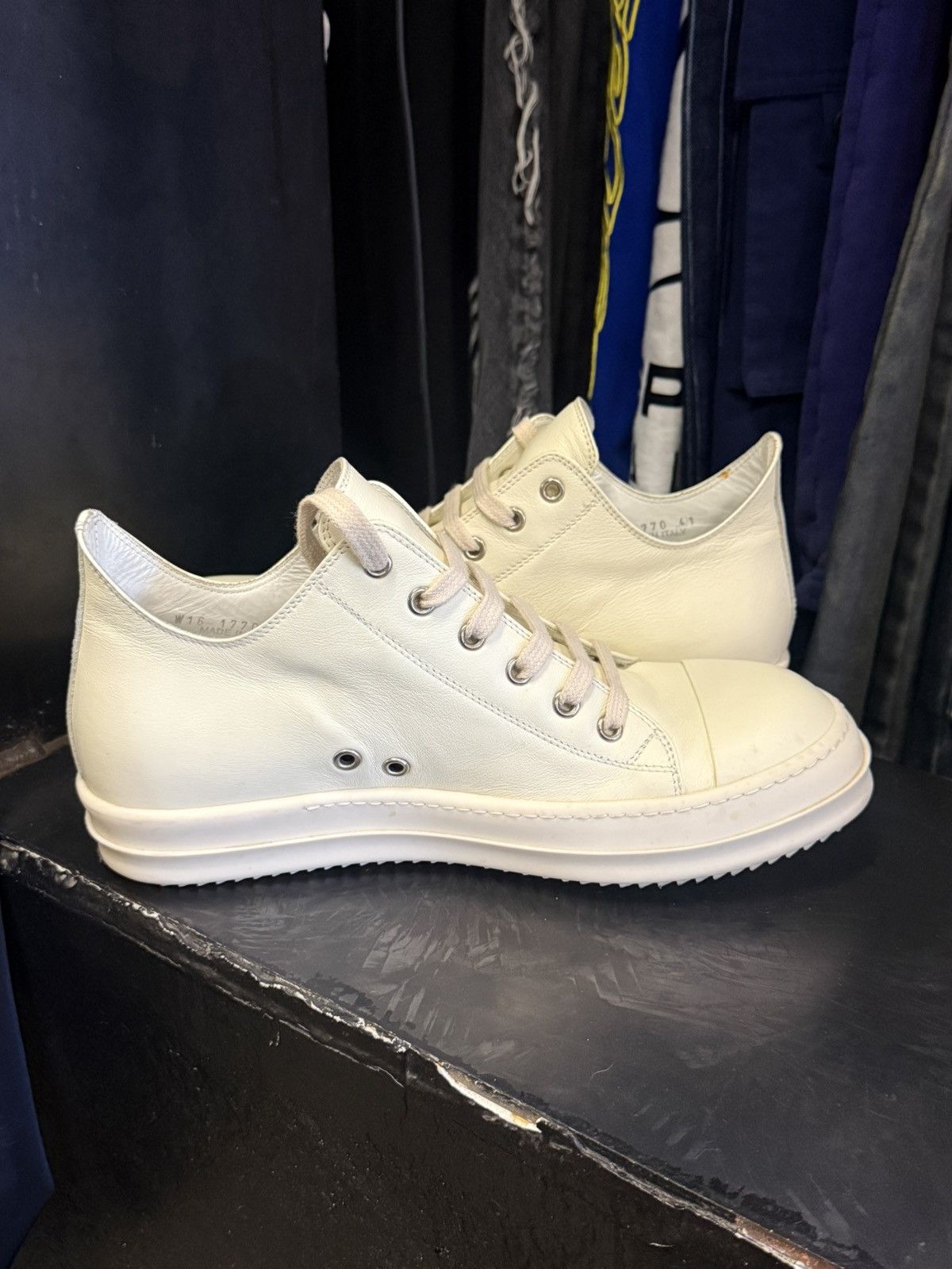 Rick Owens Rick owen all white ramones Size US 8 / EU 41 - 4 Thumbnail