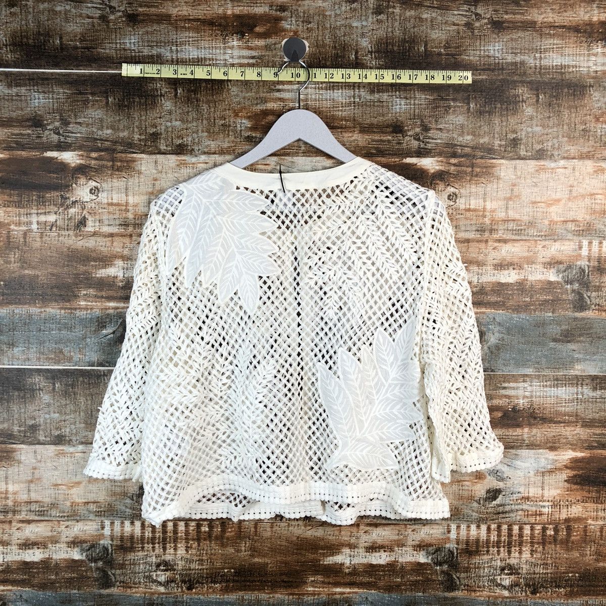 Hiroko Koshino Homme Hiroko Bis Hiroko Koshino crochet meshnet Knitwear #A2503 Size S / US 4 / IT 40 - 14 Thumbnail