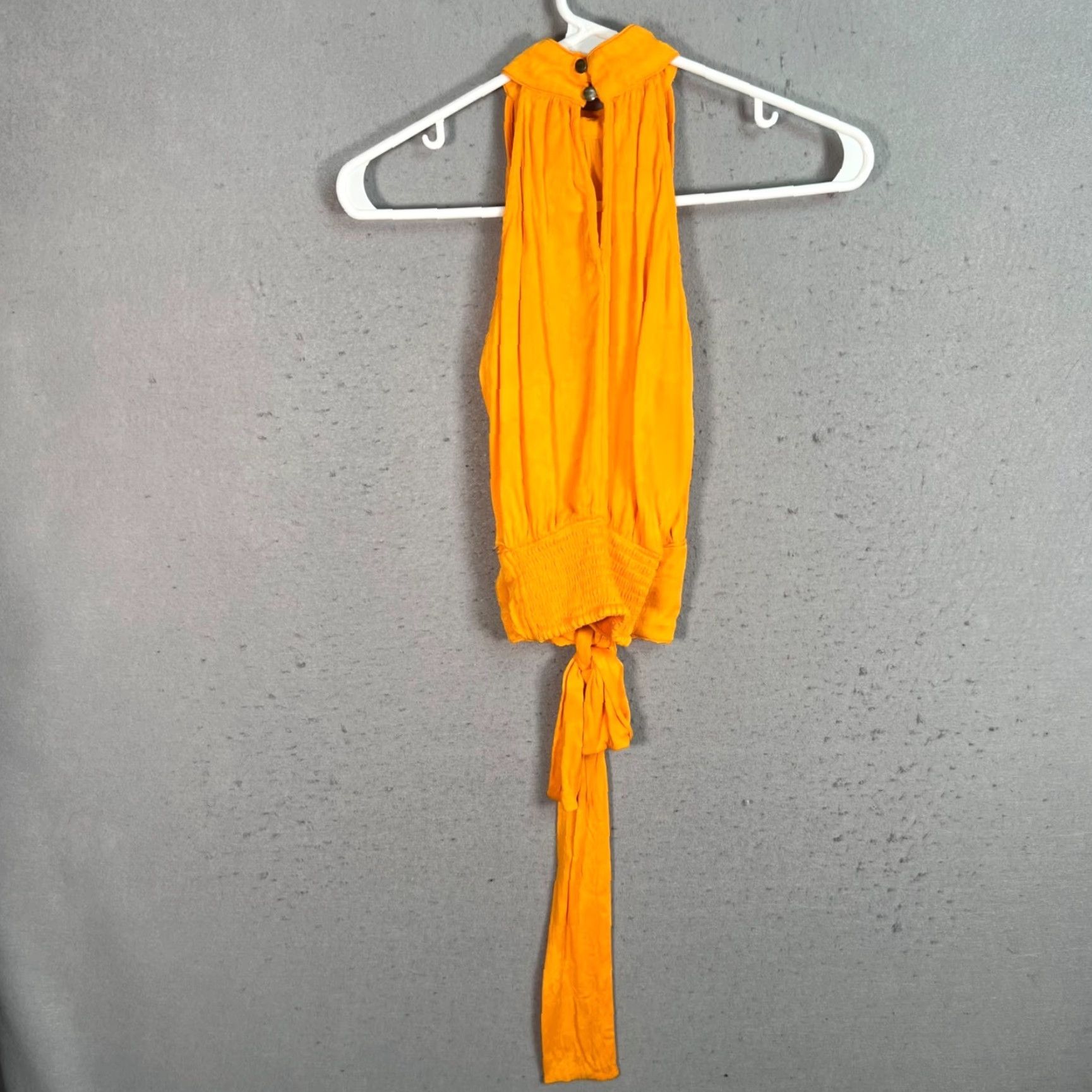 Vintage Maeve Halter Top Sleeveless Orange Viscose Size 0 Womens Size XS / US 0-2 / IT 36-38 - 2 Thumbnail