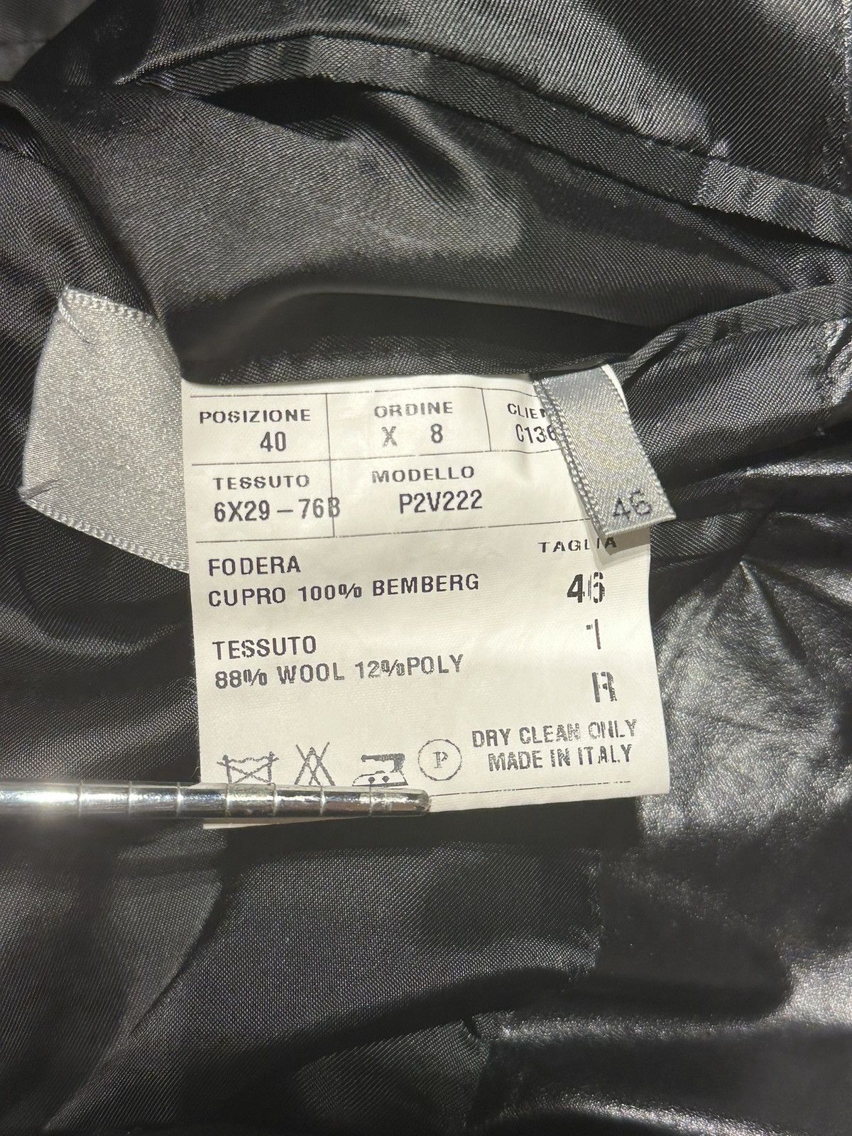 Dior Dior Homme SS04 Strip Coated Lapel Blazer Size 46R - 7 Thumbnail