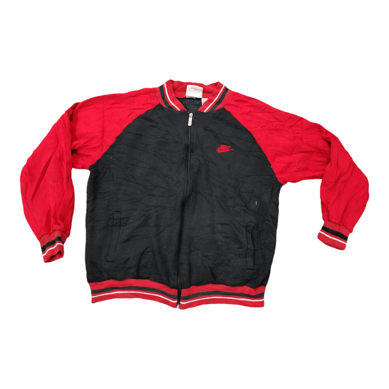 Nike × Vintage Vintage 90s Nike Varsity Jacket Size US L / EU 52-54 / 3 - 1 Thumbnail