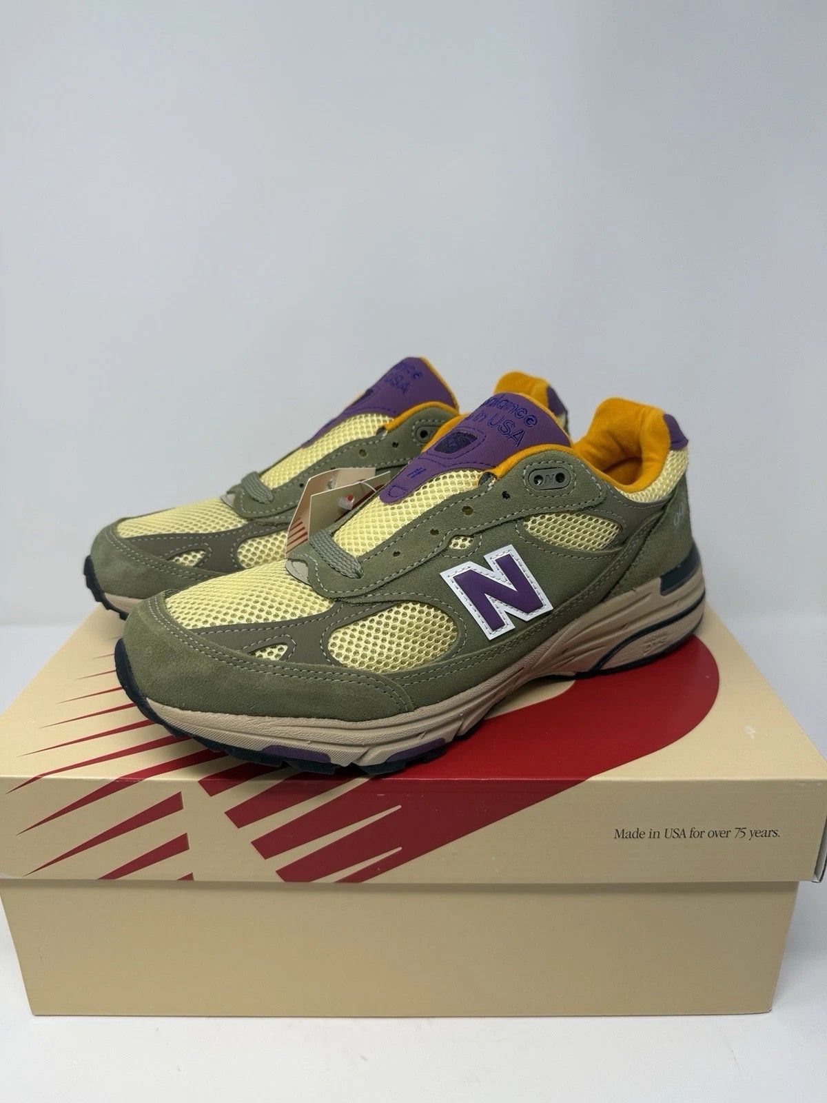 New Balance New Balance Teddy Santis x 993 Made in USA Olive Size 7.5 Size US 7.5 / EU 40-41 - 2 Thumbnail