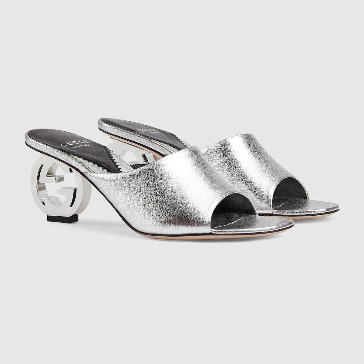 Gucci women's interlocking G heel sandal Size US 9 / IT 39 - 1 Thumbnail