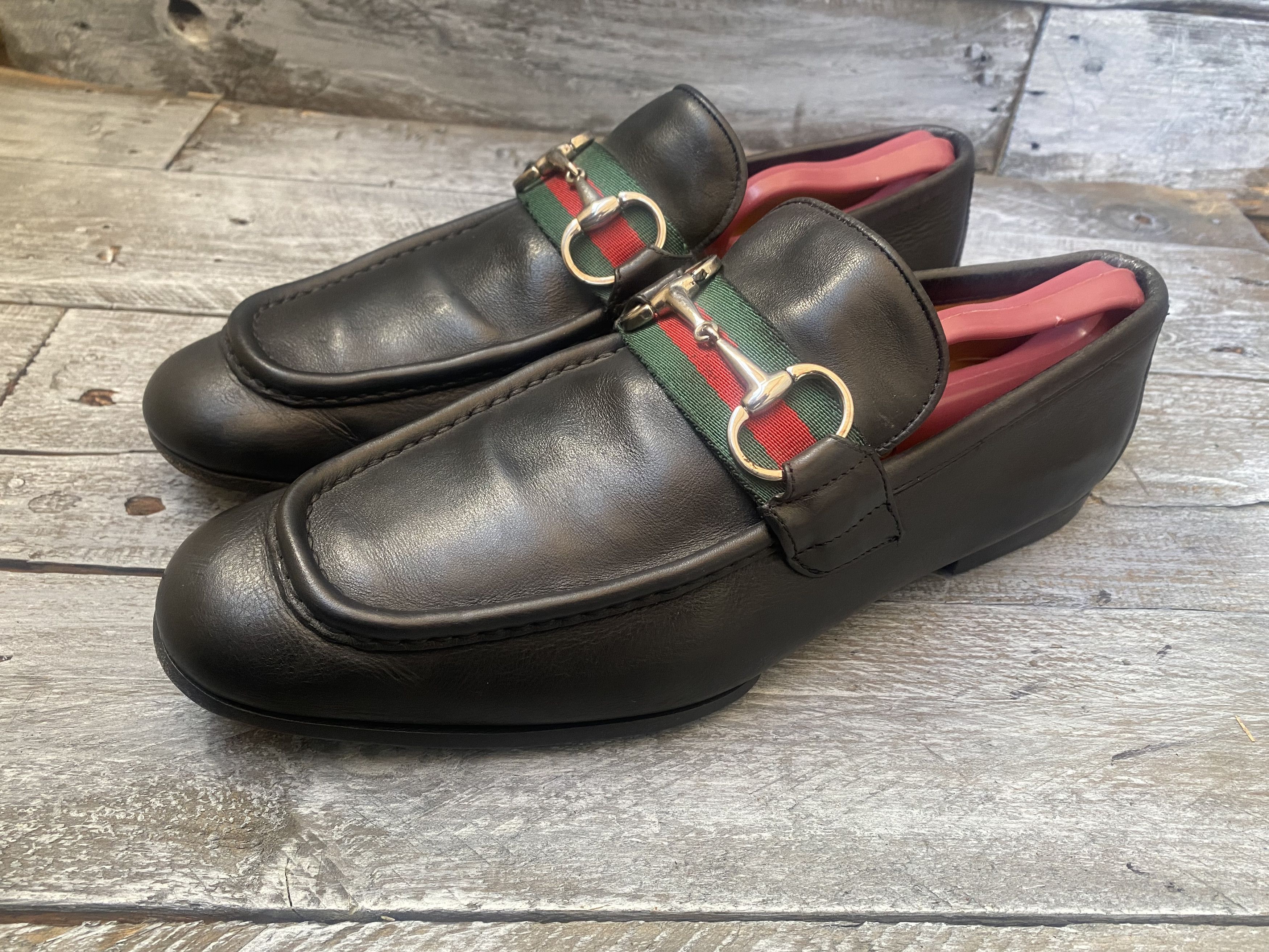 Designer × Gucci Gucci horsebit playboy three stripe jordan loafers sz 40E Size US 7 / EU 40 - 4 Thumbnail