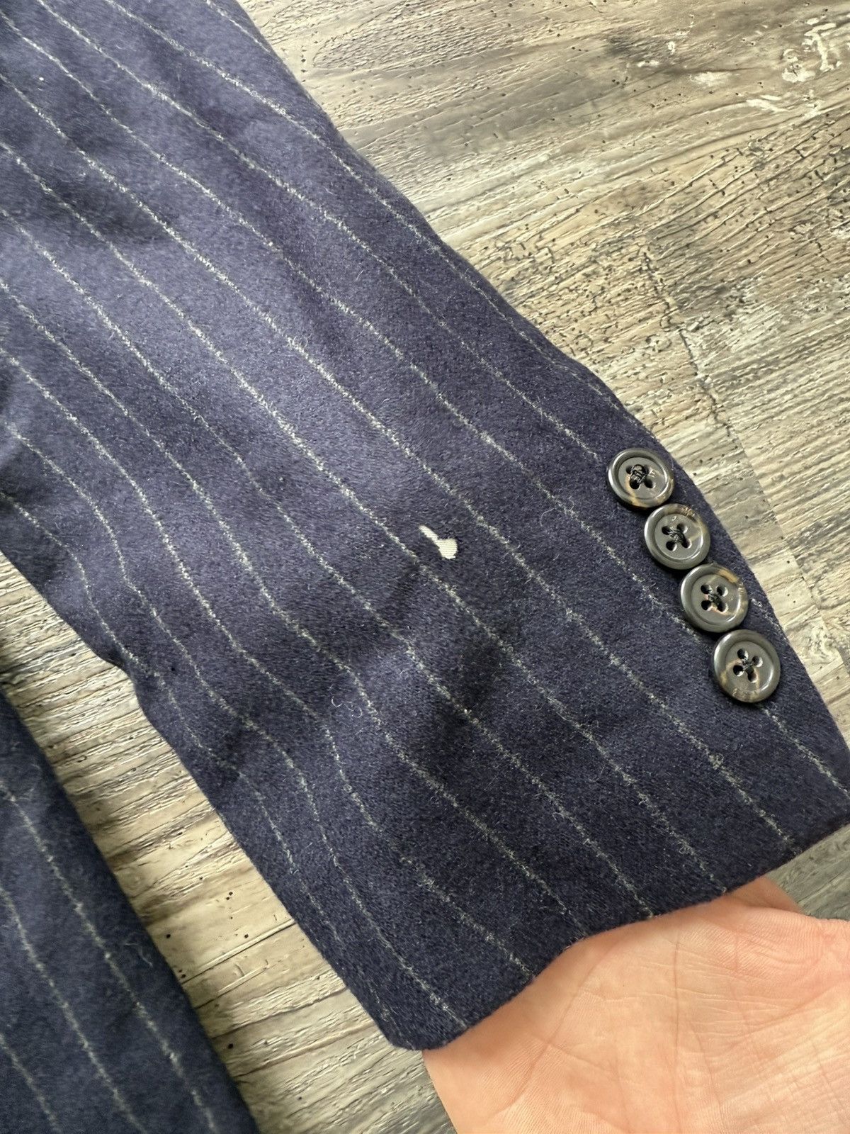 Polo Ralph Lauren Vintage Polo Ralph Lauren Pinstripe Blazer Size 40R - 5 Thumbnail