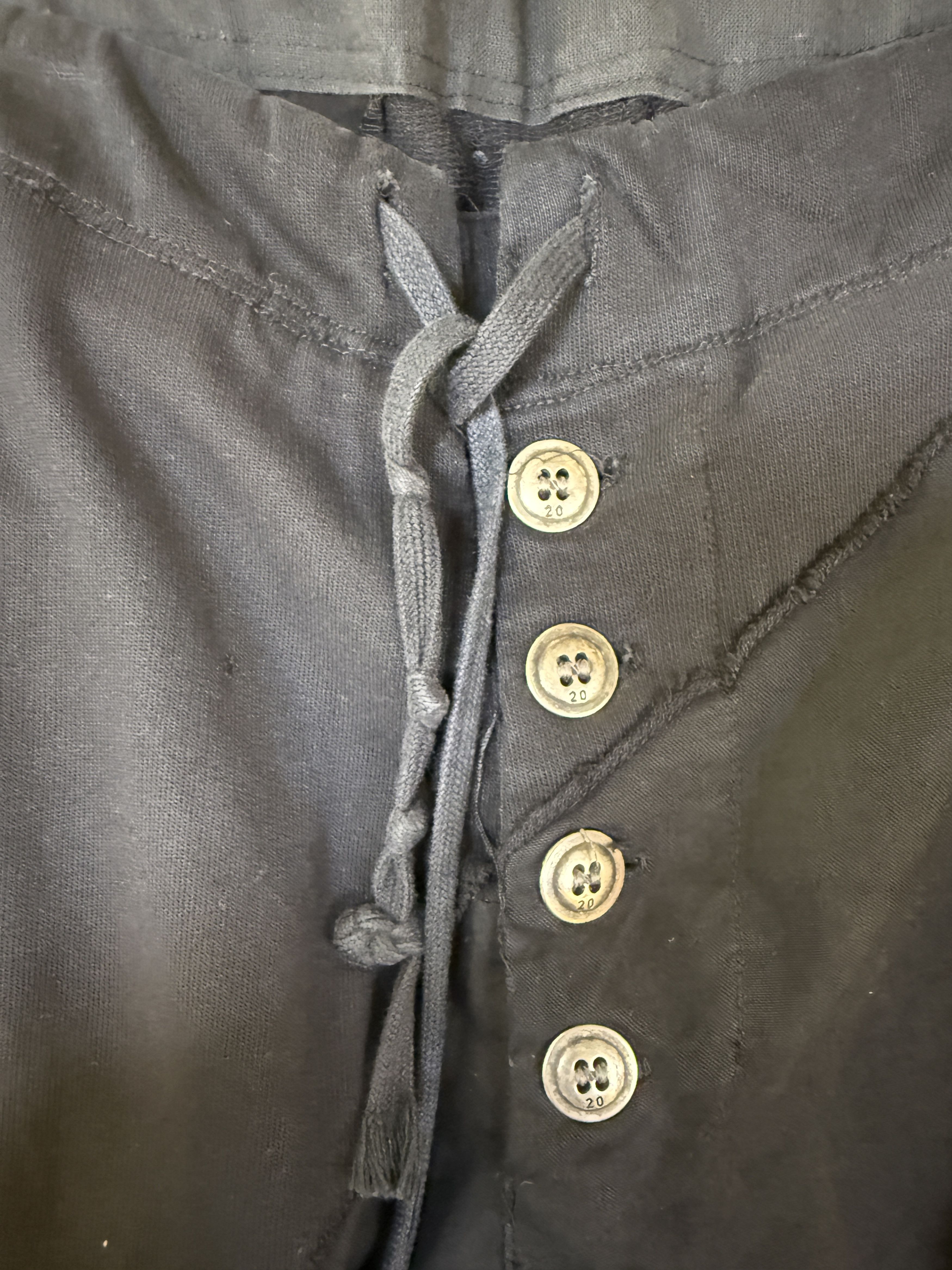 Greg Lauren Greg Lauren Black Fleece/Tent Slim Cargo Lounge Pant Size US 36 / EU 52 - 3 Thumbnail