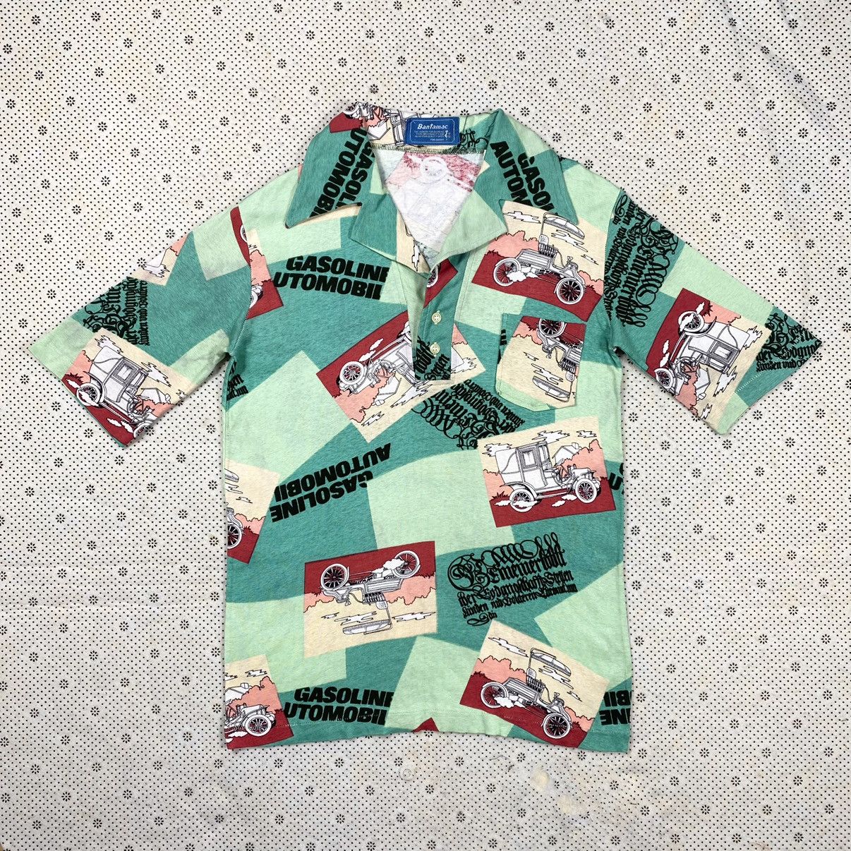 Vintage Vintage Rockabilly 70s Style Fullprint Shirt By Bantamac Size US S / EU 44-46 / 1 - 1 Thumbnail