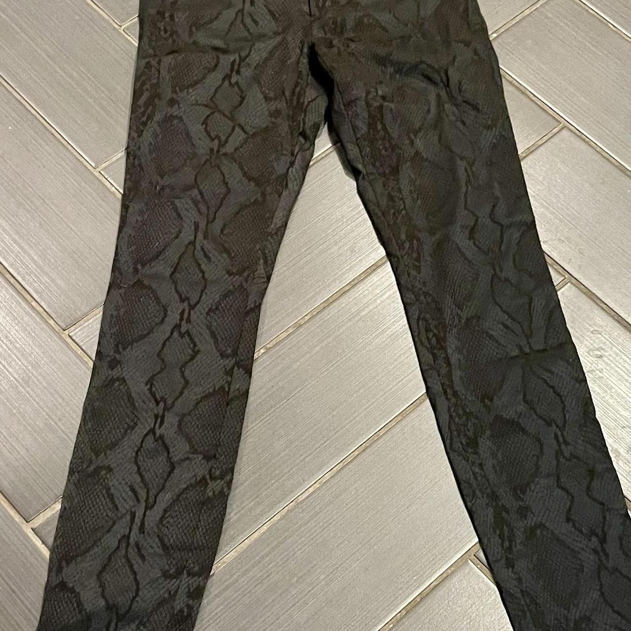 Designer Alice + olivia Women's Grey and Black Trousers Size 27" / US 4 / IT 40 - 6 Thumbnail
