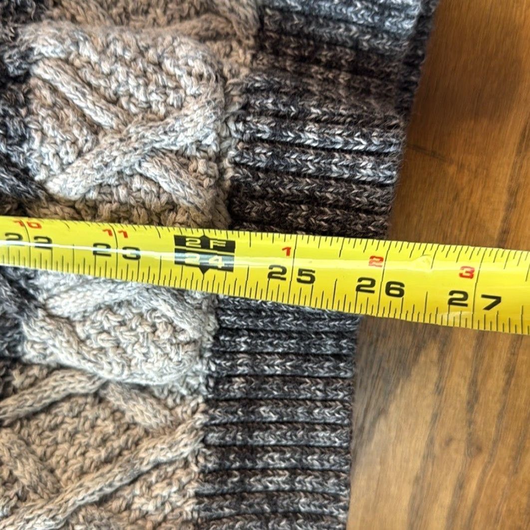 Vintage Eight Eight Eight Cotton Cowl Neck Sweater Gray Women's Large Knit Striped 100% Cotton Pullover L Womens Size L / US 10 / IT 46 - 7 Thumbnail