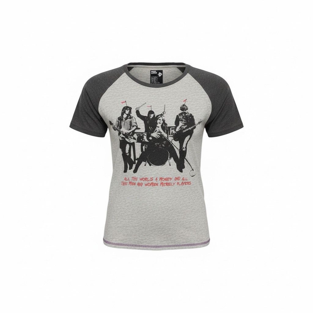 Band Tees PPFM s/s raglan rock band tee Size US L / EU 52-54 / 3 - 1 Thumbnail