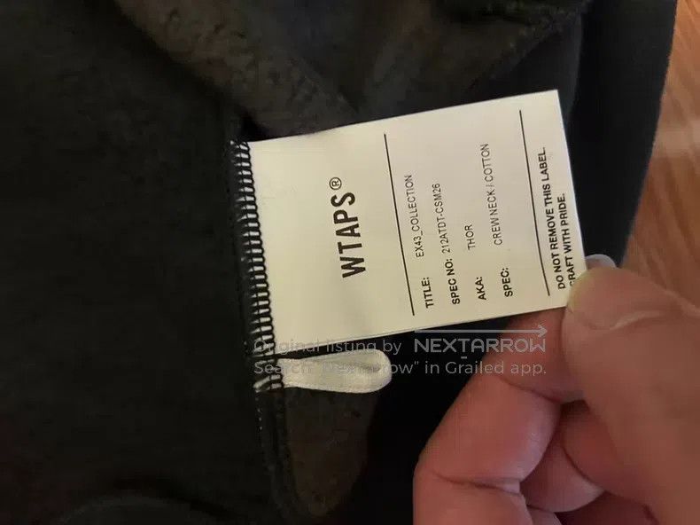 Wtaps Wtaps Lightning Embroidery Hoodie, Black Size US L / EU 52-54 / 3 - 4 Thumbnail