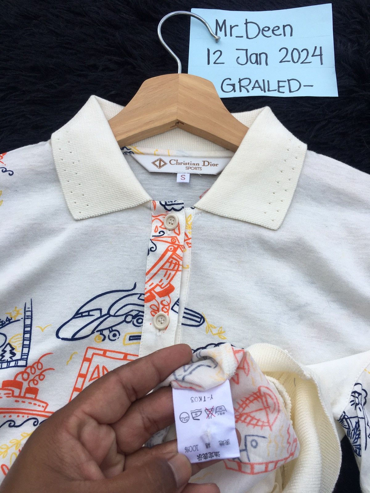 Christian Dior Monsieur Rare Vintage Christian Dior Collar Shirt Size US S / EU 44-46 / 1 - 13 Thumbnail