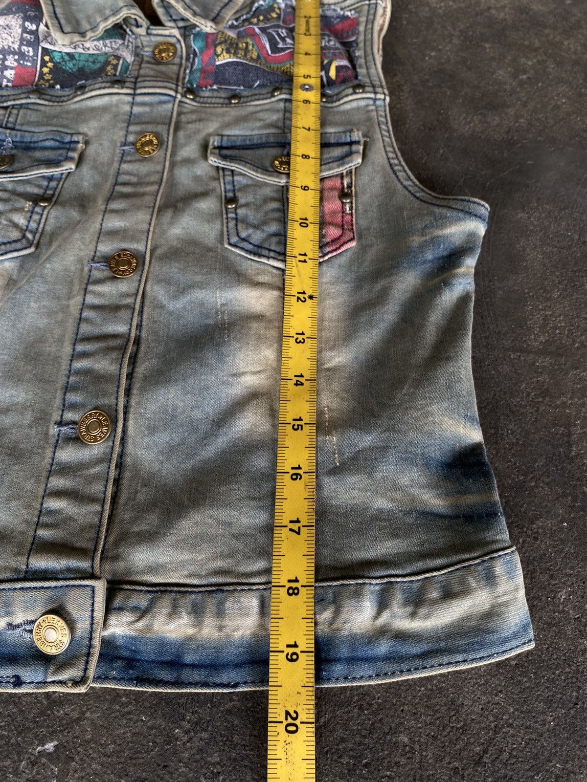 If Six Was Nine YEOMIGO PUNK DENIM VEST JACKET Size US S / EU 44-46 / 1 - 16 Thumbnail