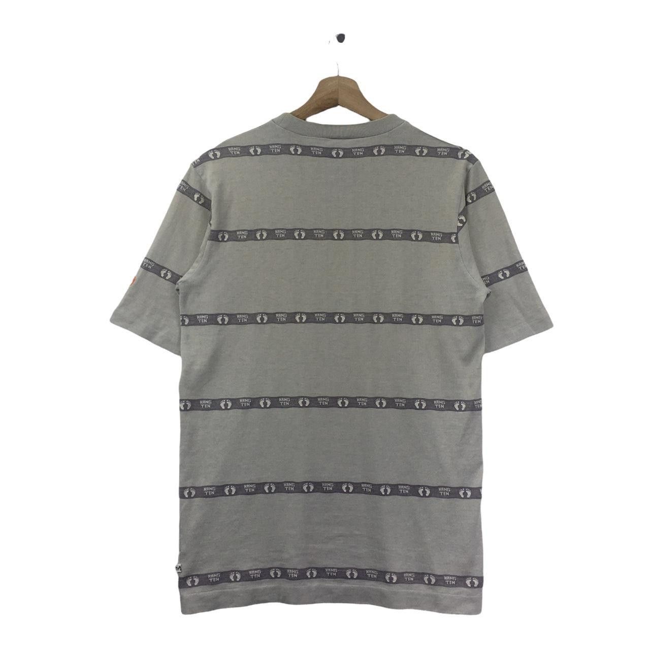 Hang Ten Vtg 80’ HANG TEN SURFING Hawaii Striped Grey Tee Shirt All Size US M / EU 48-50 / 2 - 4 Thumbnail