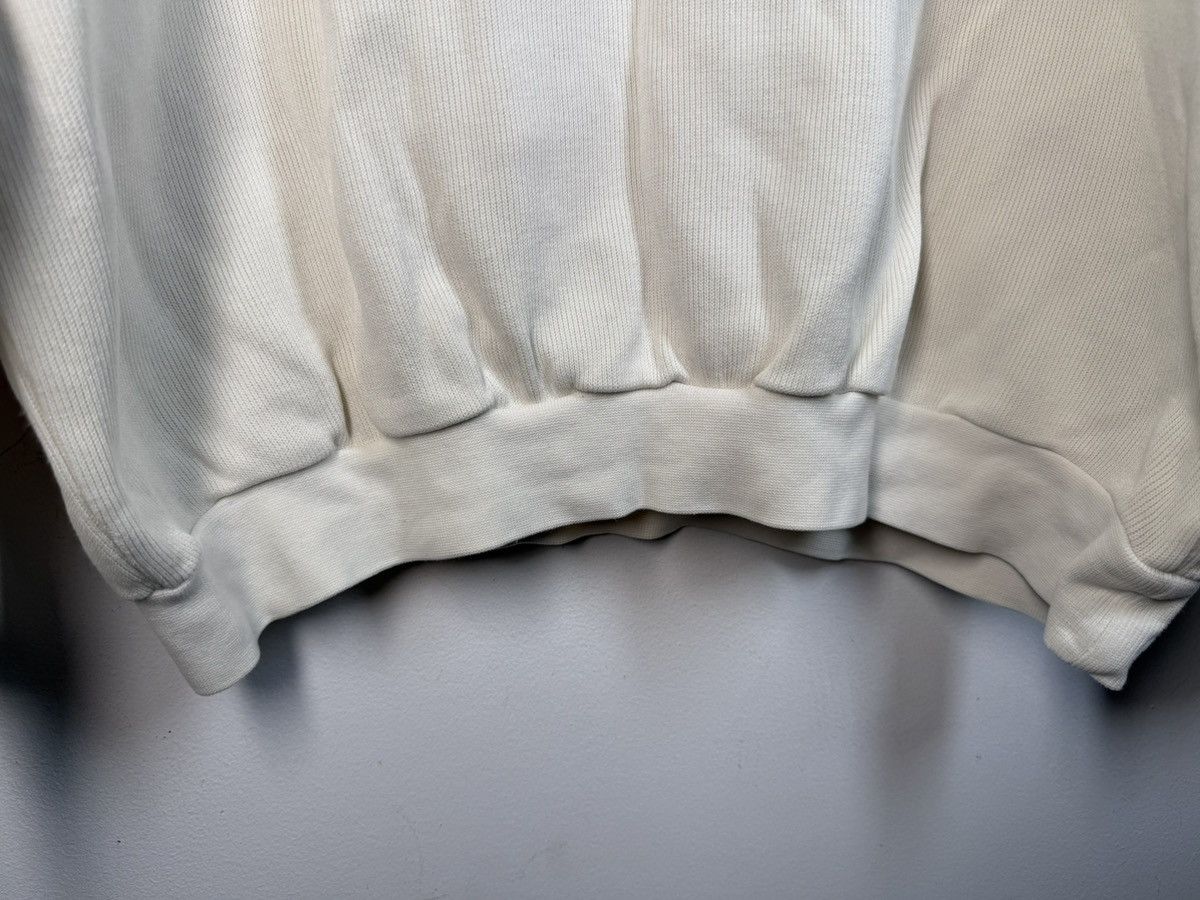 Yves Saint Laurent 90s YSL Sweatshirt White/Sweater Vintage Quarter Zip Up Size US L / EU 52-54 / 3 - 14 Thumbnail