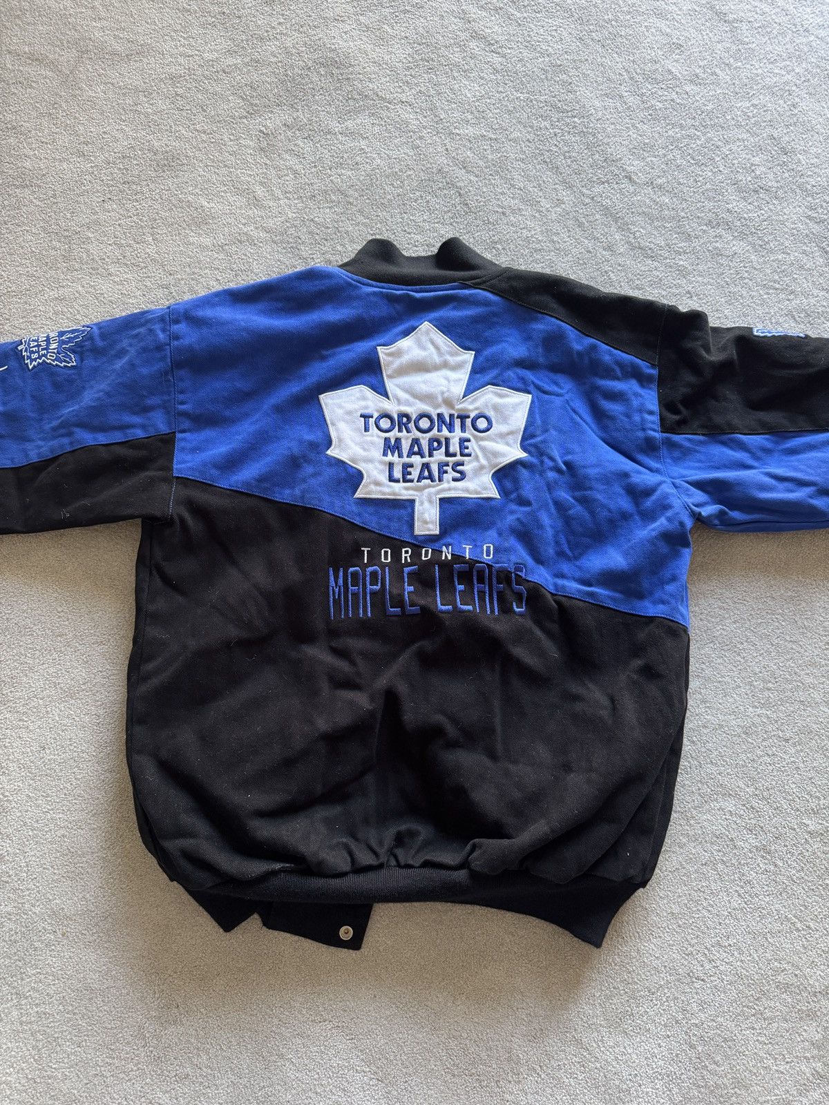 NHL NFL Toronto Maple Leafs Varsity Jacket Size US M / EU 48-50 / 2 - 2 Thumbnail