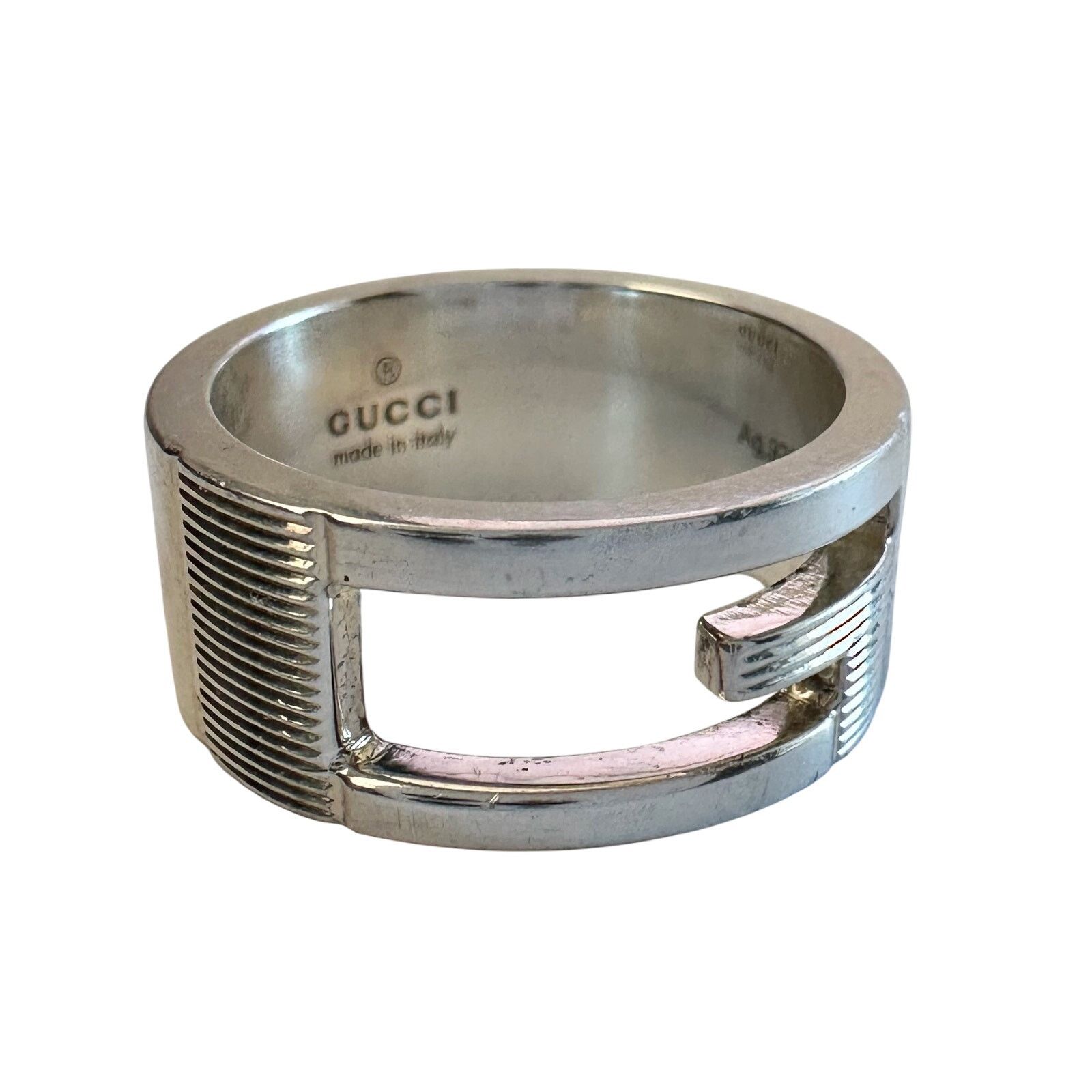 Gucci Gucci Abstract G Ring Sterling Silver - Size 4.75 Size ONE SIZE - 10 Thumbnail