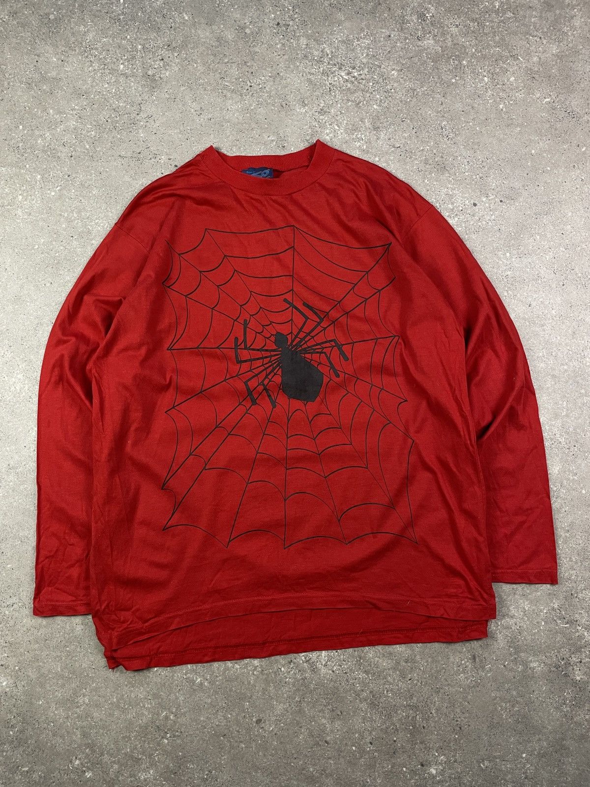Marvel Comics × Vintage Vintage Y2K Spiderman Web Longsleeve T Shirt Size US L / EU 52-54 / 3 - 2 Thumbnail