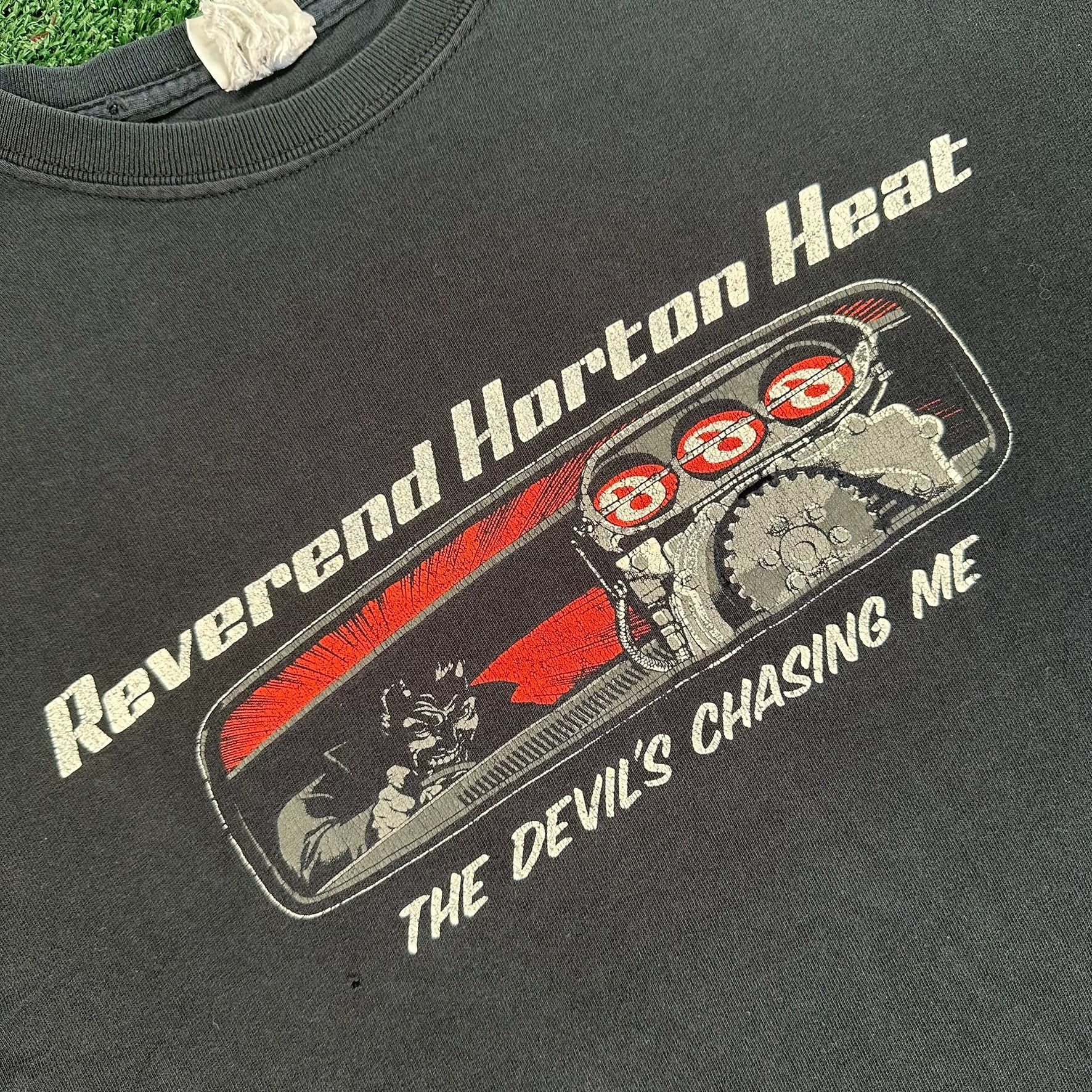 Band Tees Vintage Y2K Reverend Horton Heat T-Shirt Psychobilly Black M Size US M / EU 48-50 / 2 - 3 Thumbnail