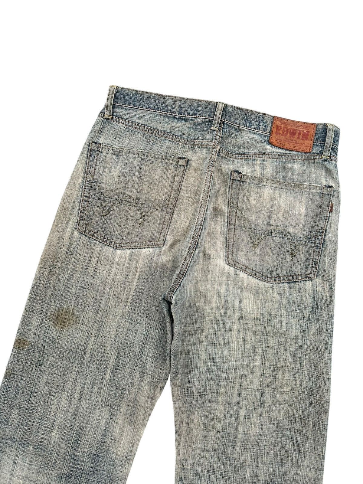 Kapital Vintage Edwin 505ZX Selvedge Sunfaded Rusty Dirty Denim Jean Size US 34 / EU 50 - 17 Thumbnail