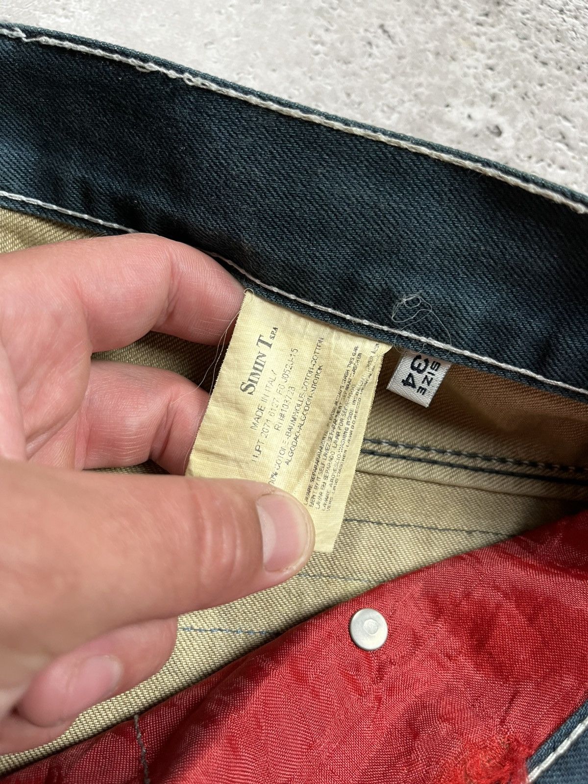 Armani Armani Jeans Size 36 Factory Faded Blue Denim Pants Size US 36 / EU 52 - 16 Thumbnail