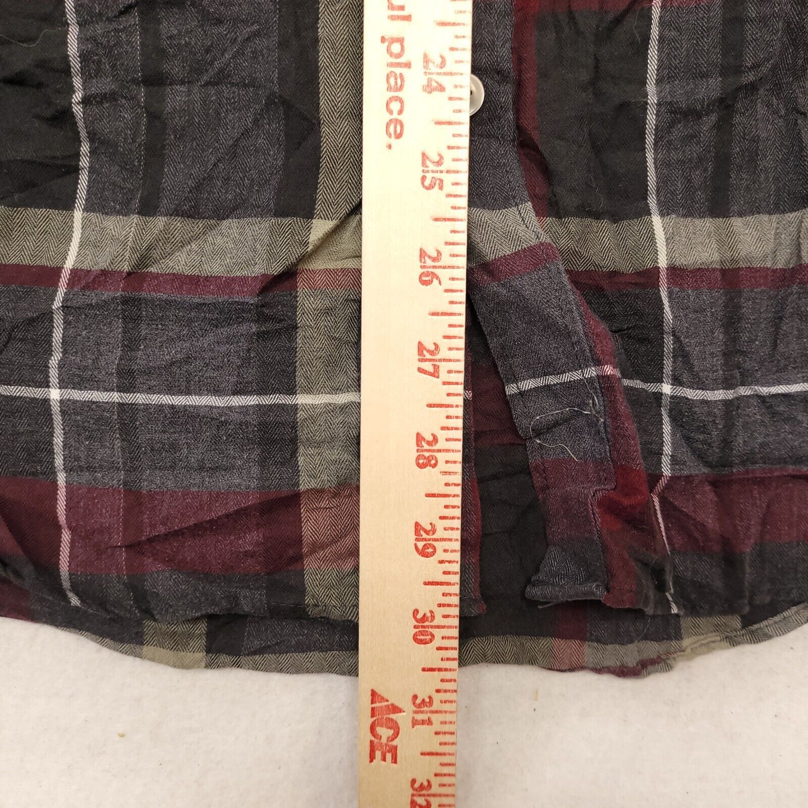 Van Heusen Van Heusen Madras Flannel Button Up Shirt Mens Size XL Gray Size US XL / EU 56 / 4 - 8 Thumbnail